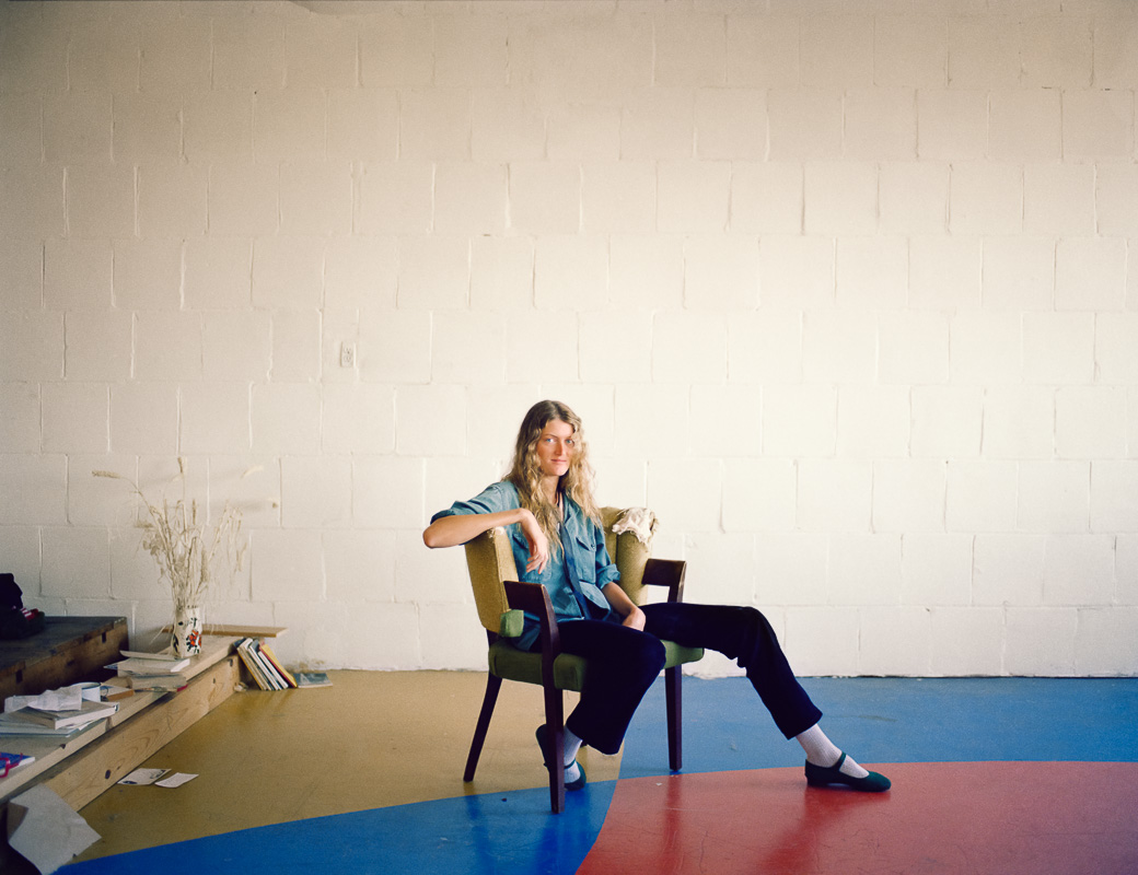  Chamys Crane in her studio, Project One, 10th at Howard Street 