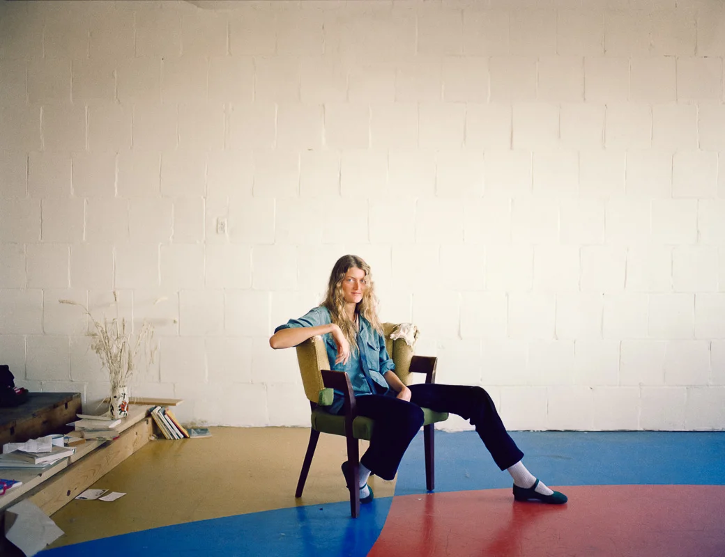 Chamys Crane in her studio, Project One, 10th at Howard Street