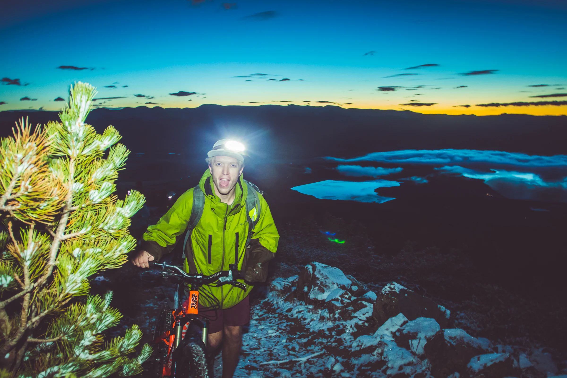 Rob on his way up Mt. Elbert at dawn, slightly unprepared mind you...