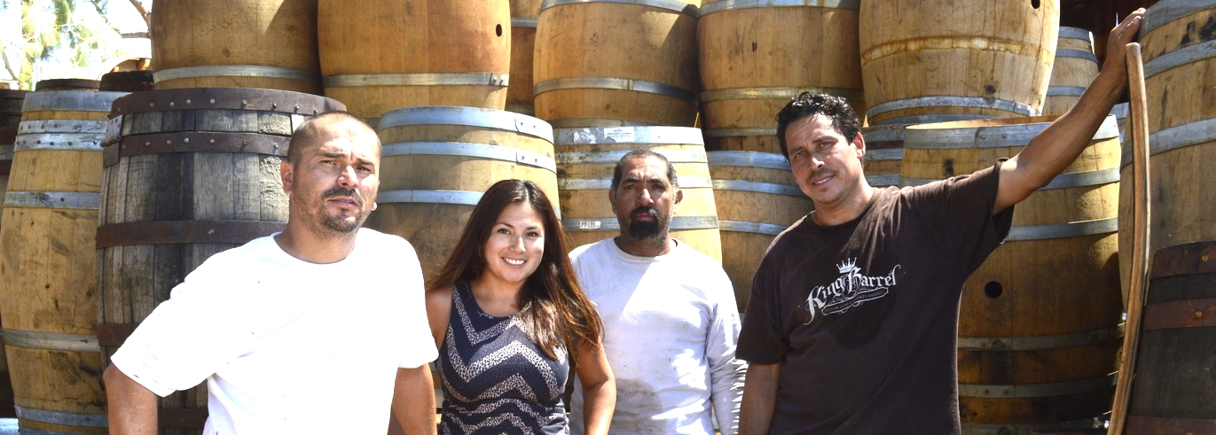King Barrel Crew from Left to Right: Javier Espinoza, Monique Briseno, Pedro Dejar and Moses Briseno