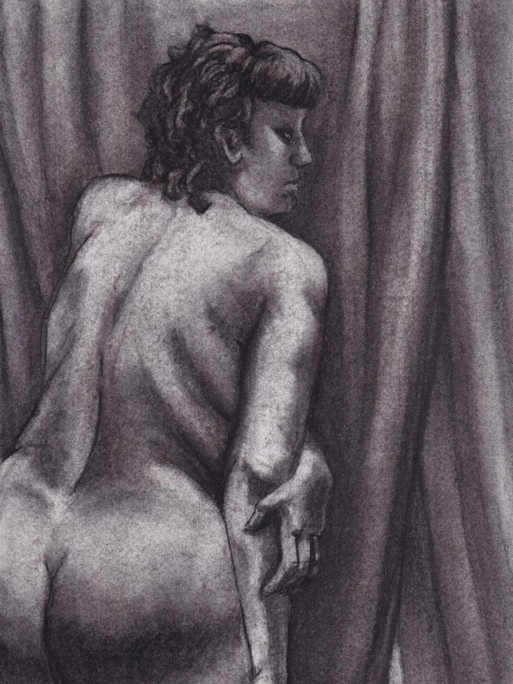 Small Charcoal/Nupastel Commission (under 8"x10")