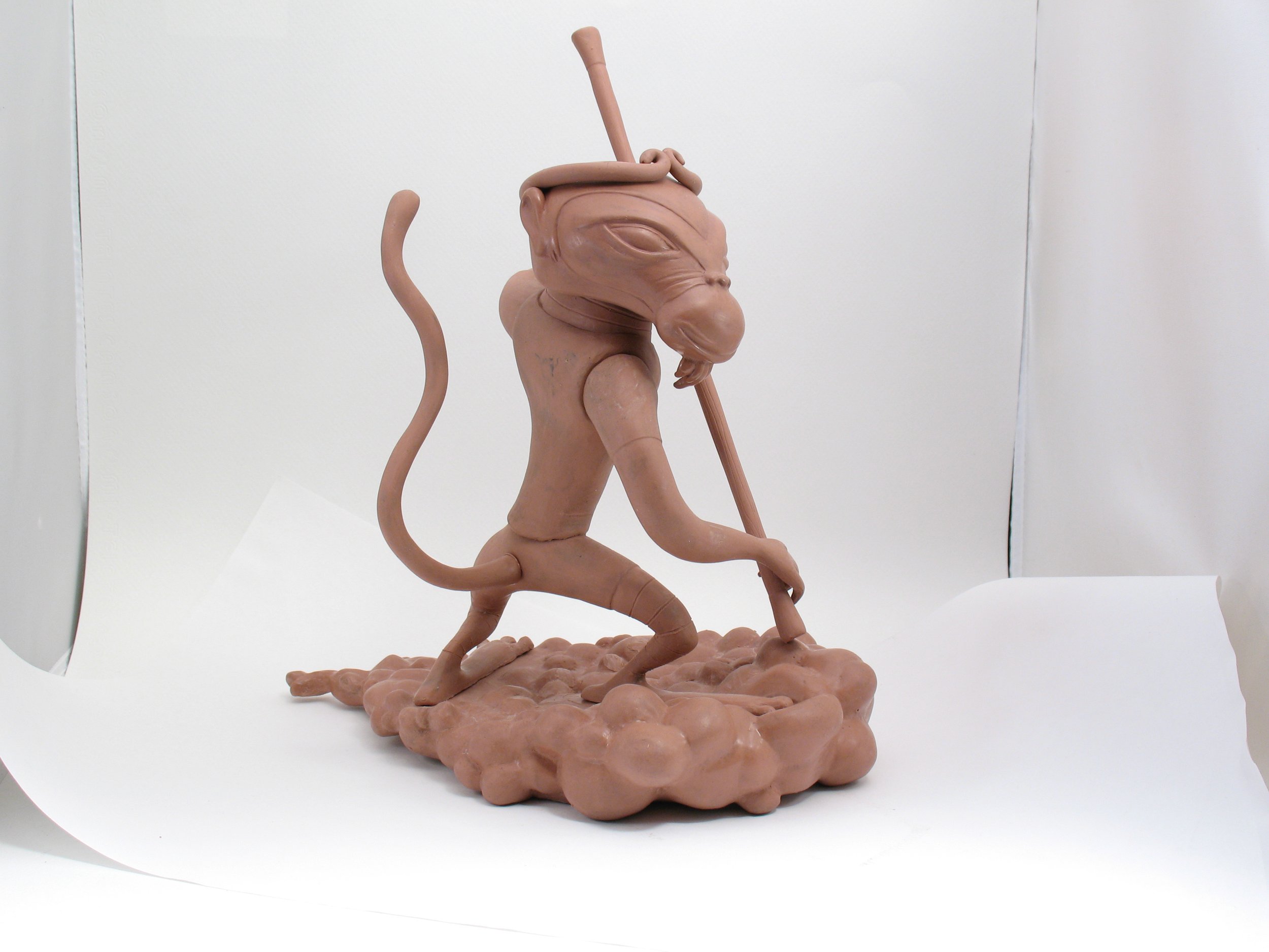 Nathan Jurevicius Monkey King final clay sculpt
