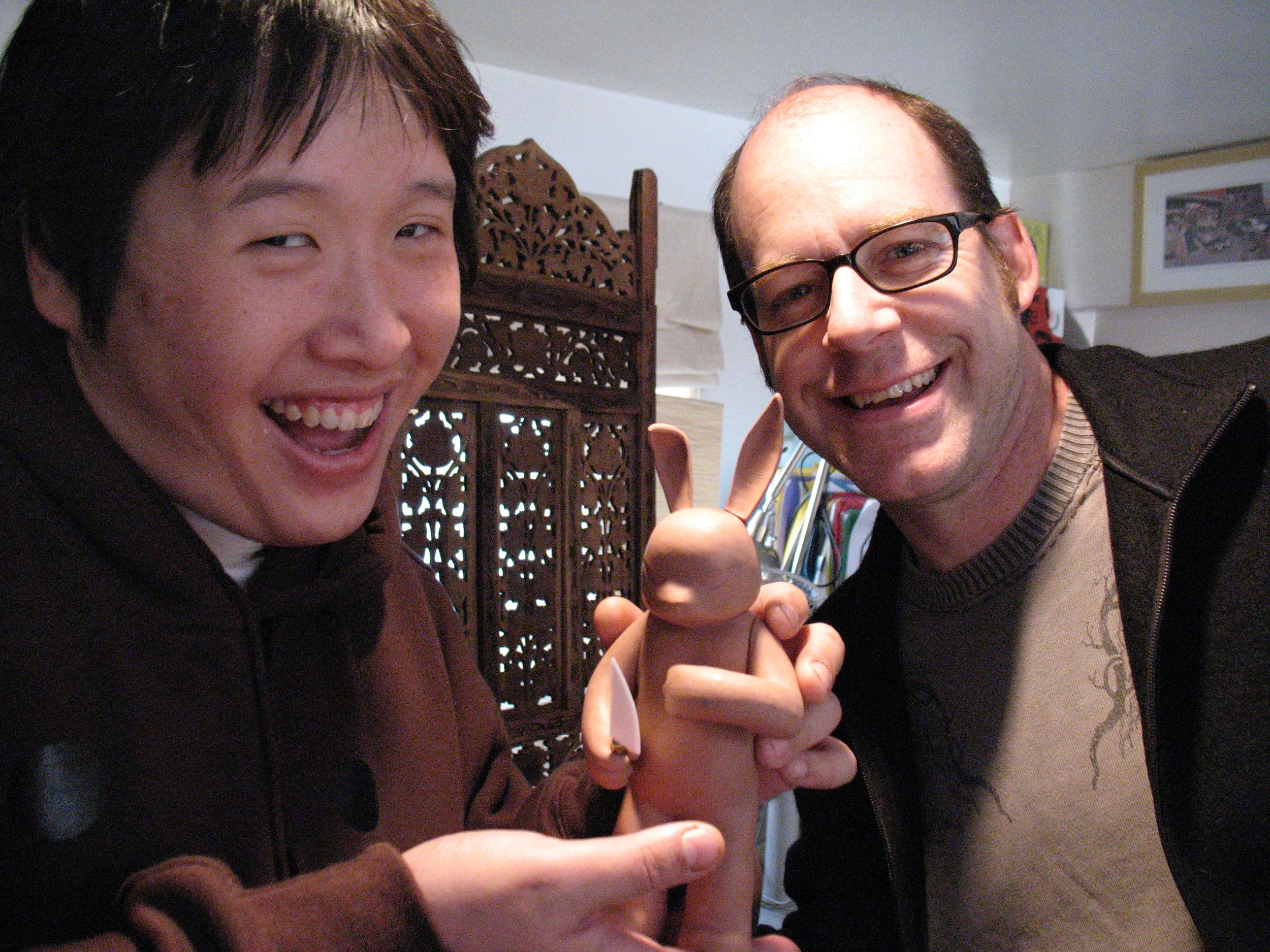 Luke Chueh and myself approving the final sculpt