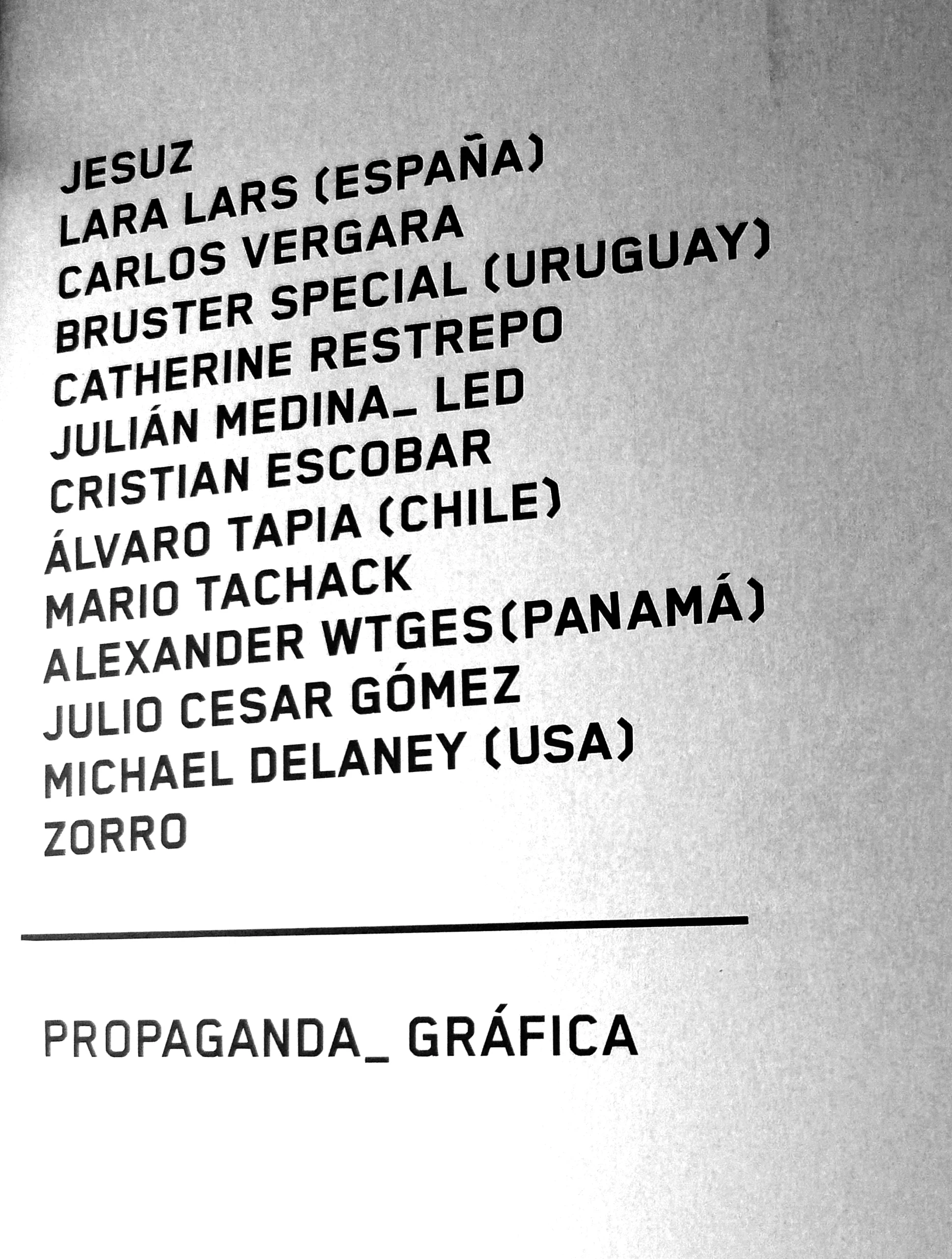 DISTOPIA, Propaganda Gráfica 2015.