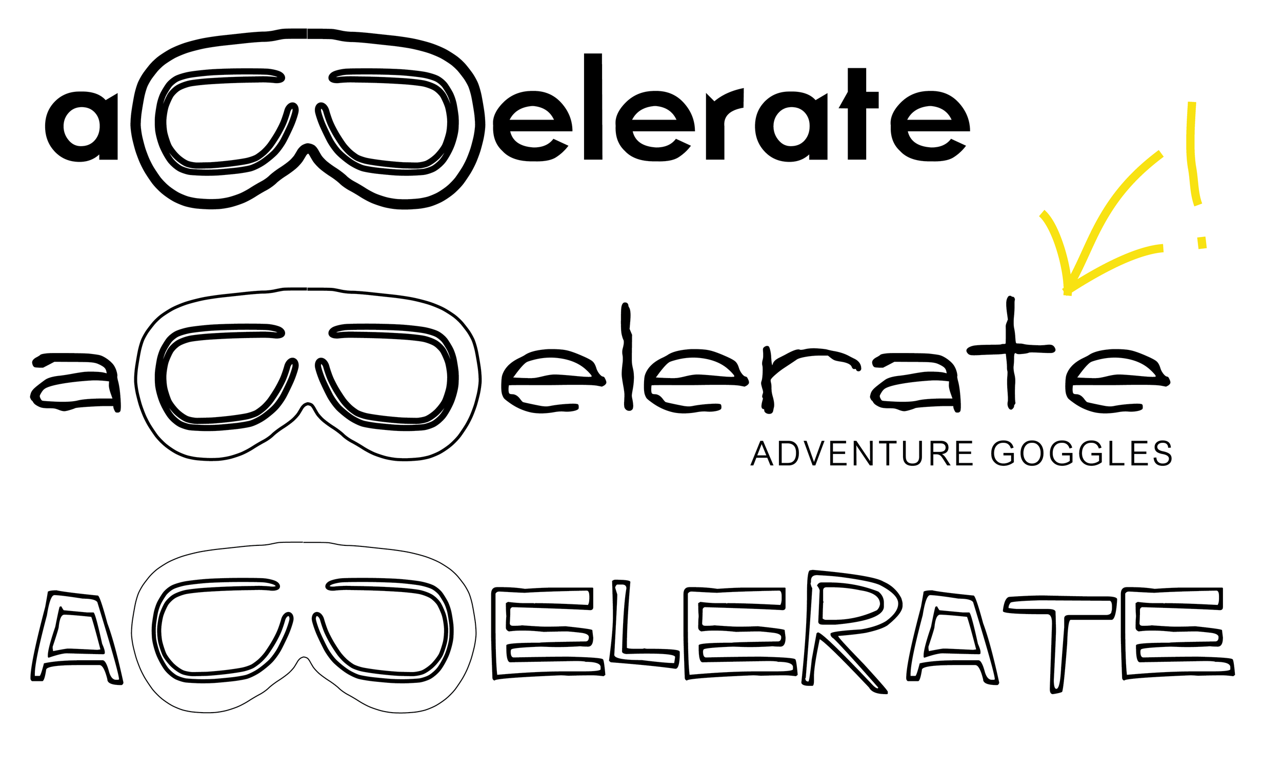 STEP 2: Develop a logo for our virtual client, Jim. He wants to sell goggles for fun activities!