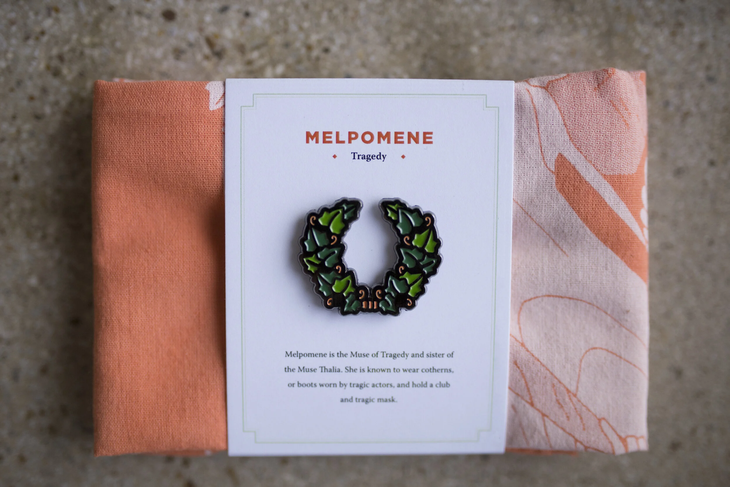 Melpomene Bandana + Pin Set