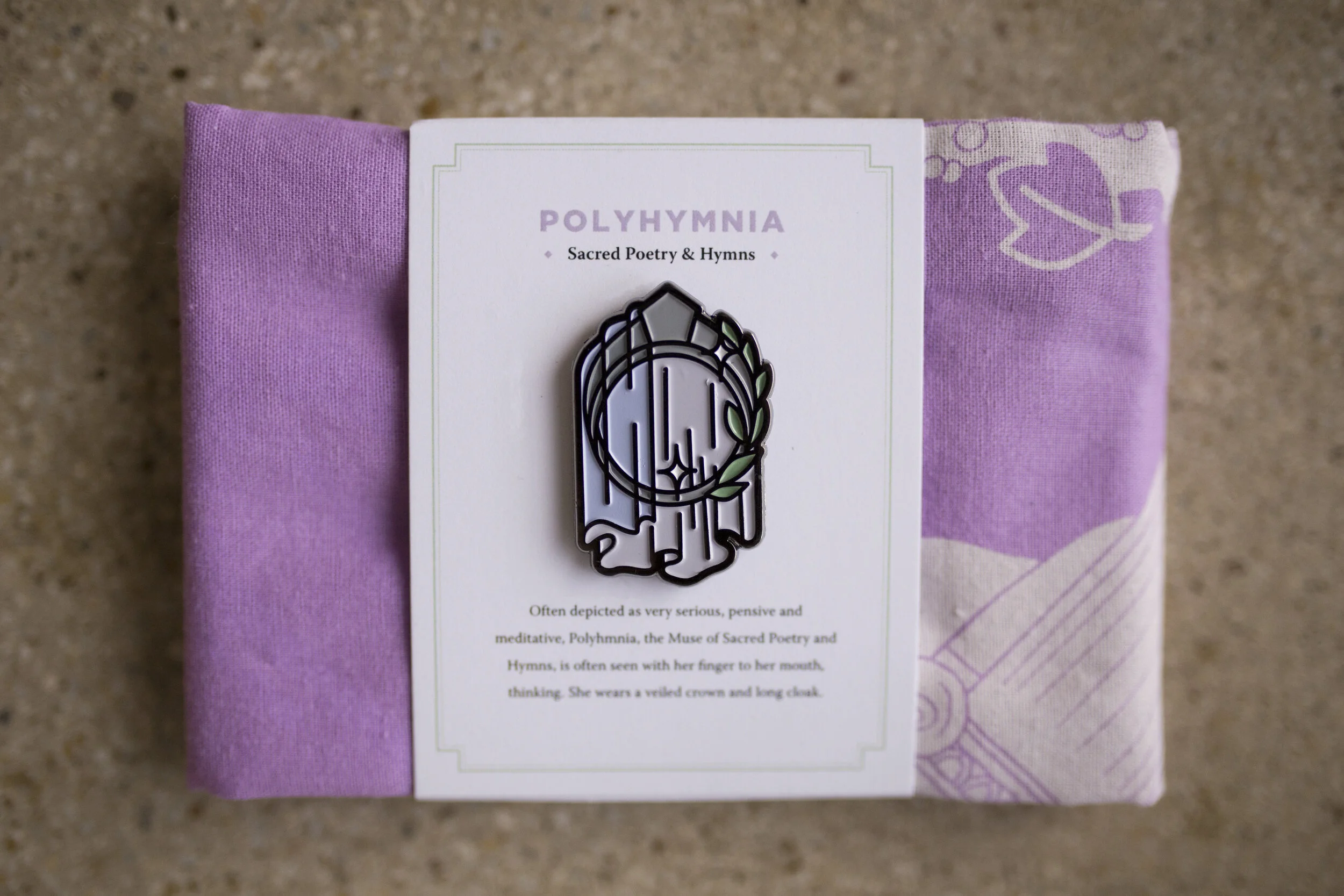 Polyhymnia Bandana + Pin Set