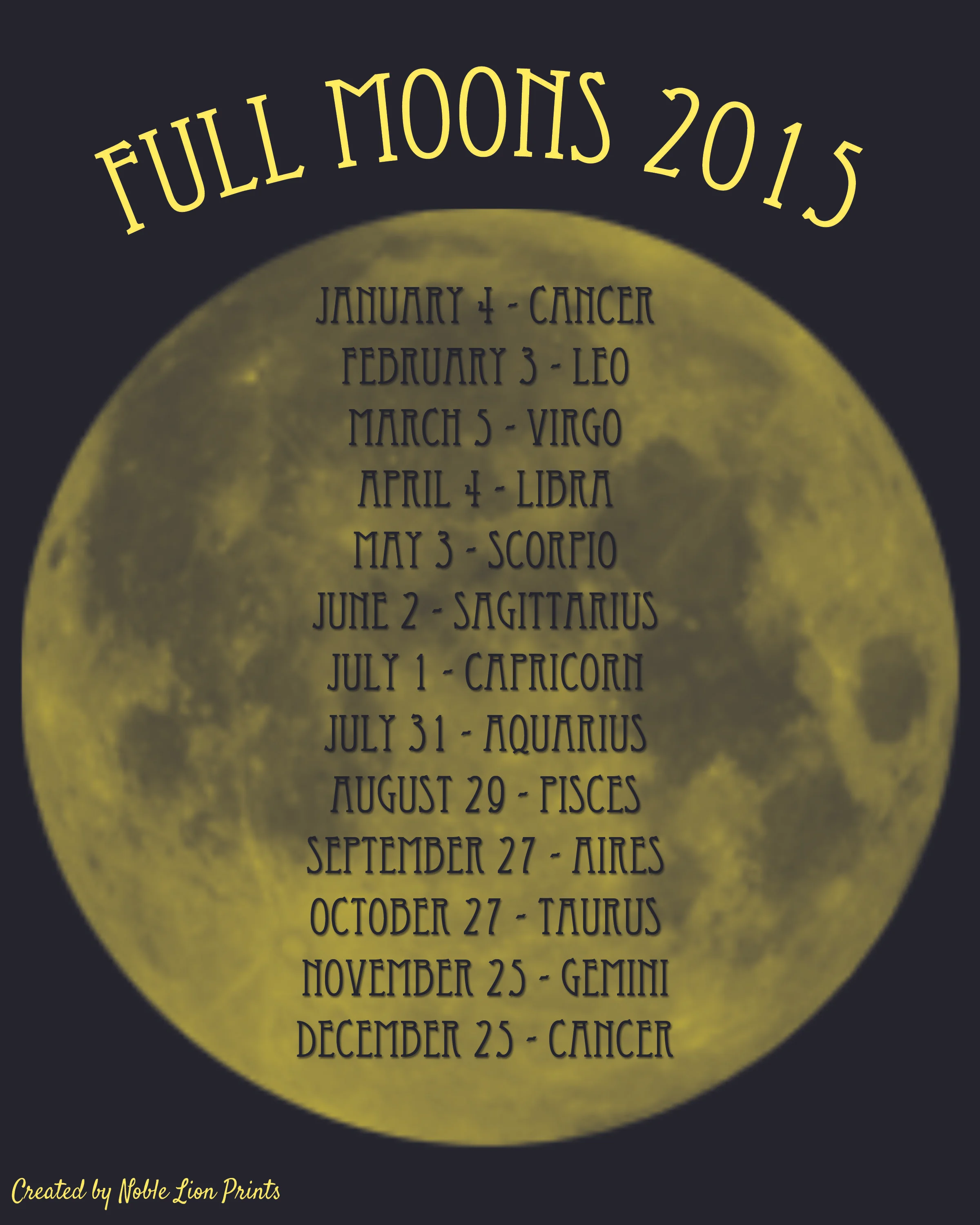 Full Moons 2015
