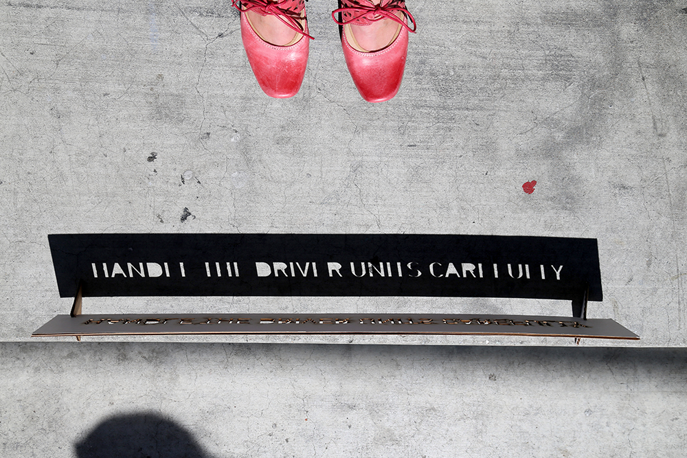 Examining artifact: Over the course of 3 hours, I took a shot every 30 minutes of the shadow created by a laser cutout of the phrase. My goal was to merge the shadows together and see what sort of result appeared, but as is sometimes the case, the experiment seemed to fail.