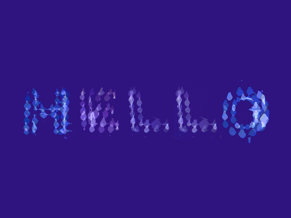Amalgamation of the 30 second exposure laser cut alphabet
