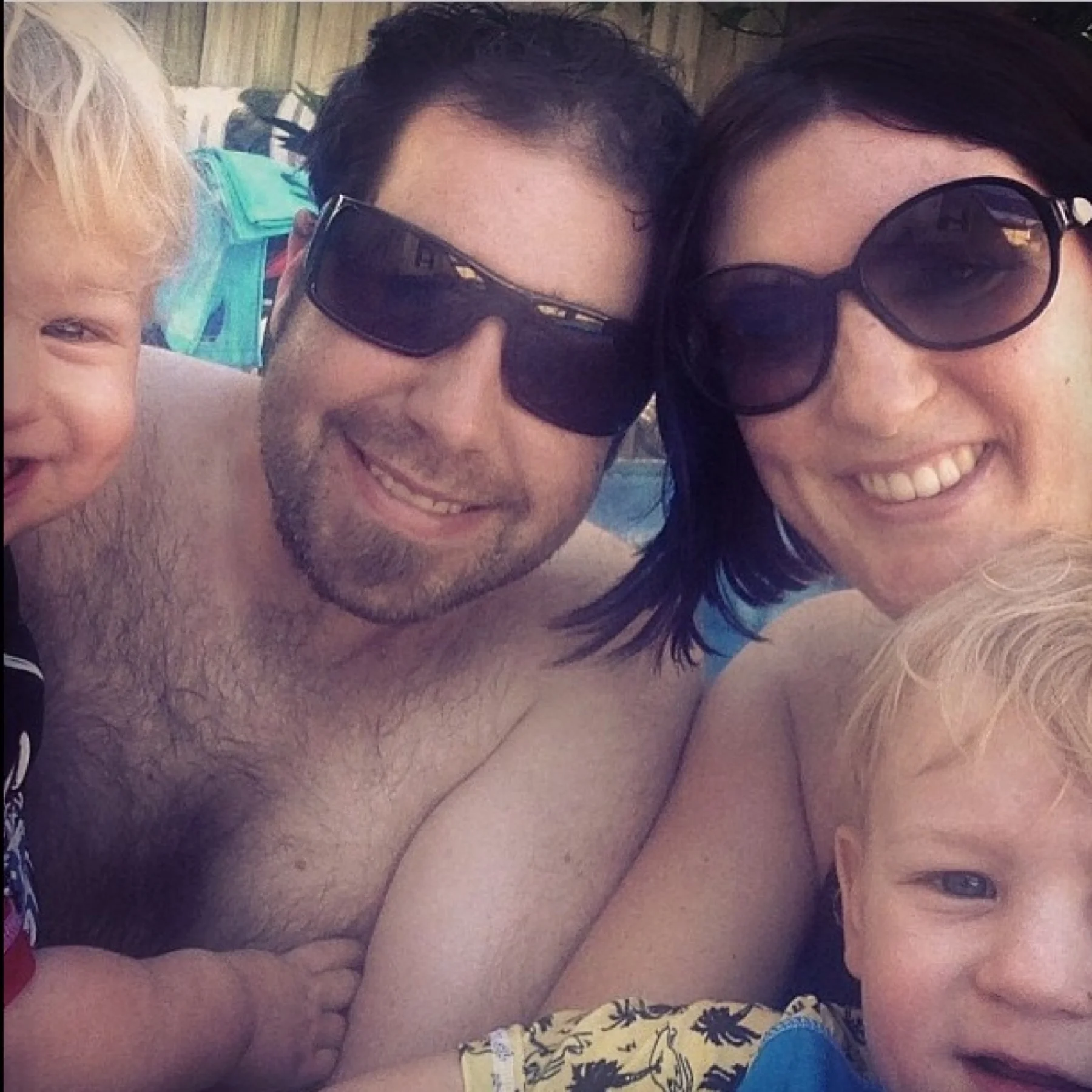 Family pool time a couple of months ago.