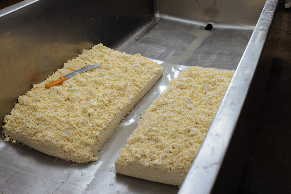 Free-draining the curds