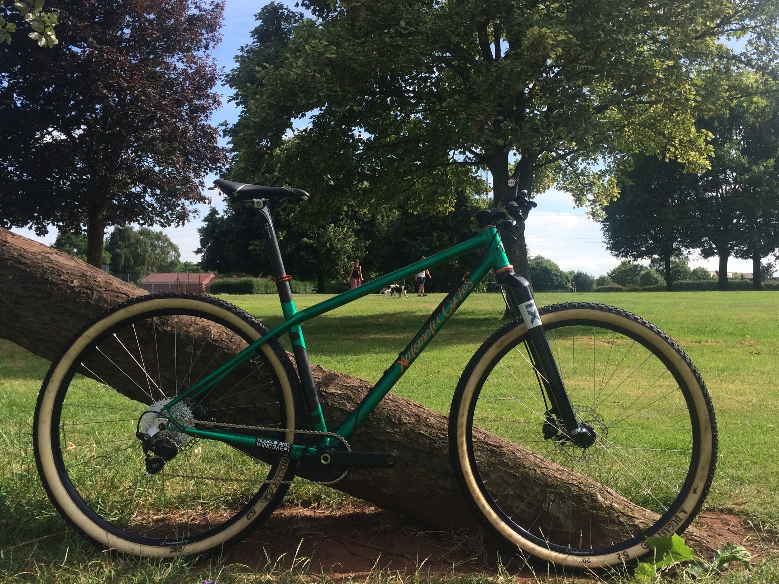 The Instrument Cross country race bike with aggressive geometry and a carbon fibre seat tube.