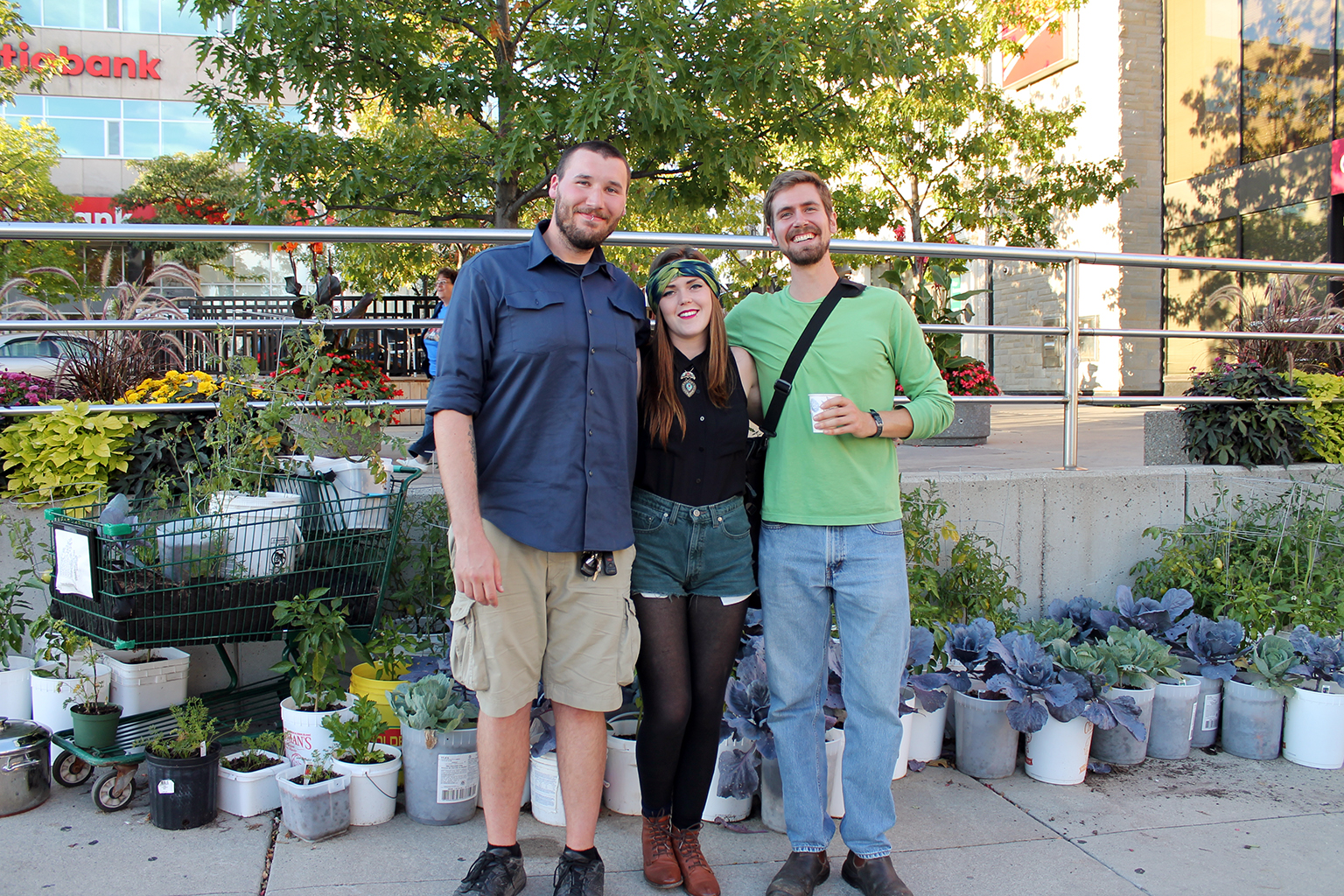 (left to right) Paul Chartrand, Jazmyn Pettigrew (Garden Tender), Paul Wartman (Guest Speaker)