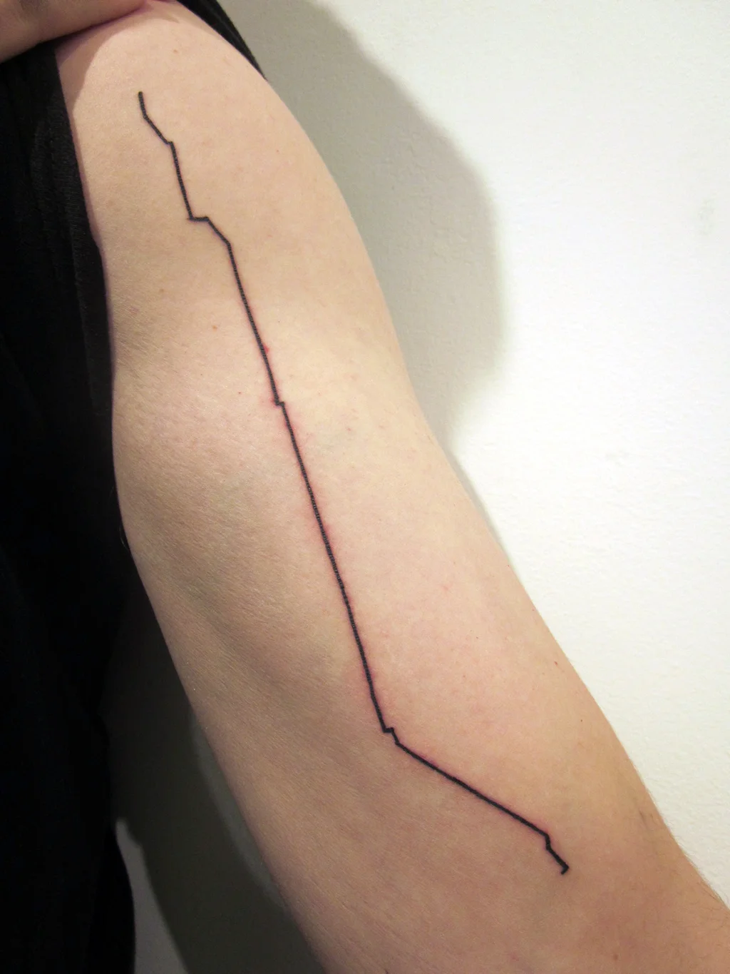 Black Tattoo on Skin