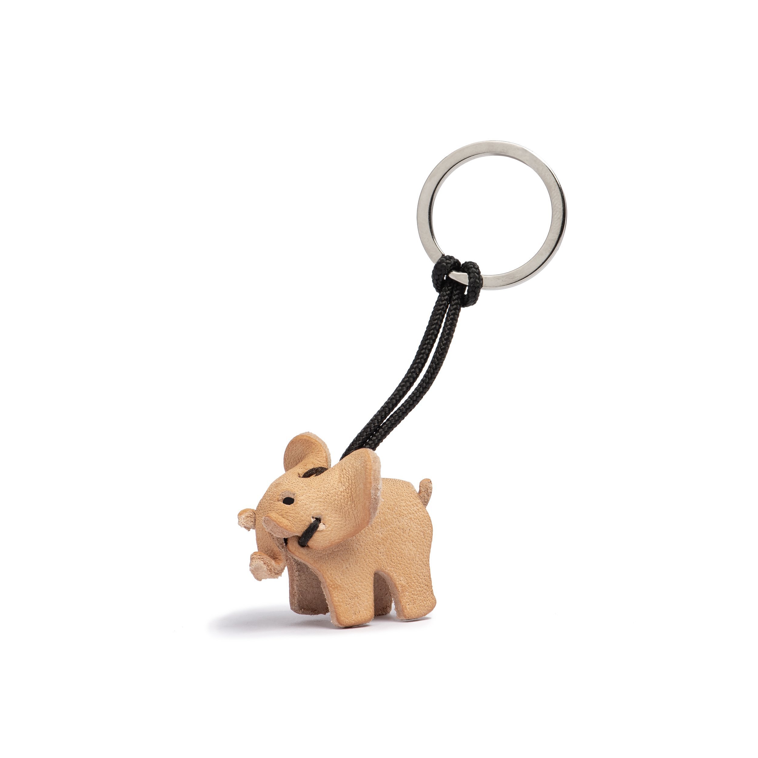 Leather Elephant Key Ring -Small — Love Travels. Imports.