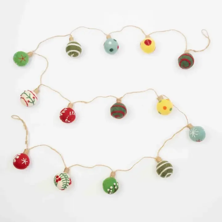 New! Ball Garland-Multi Colors
