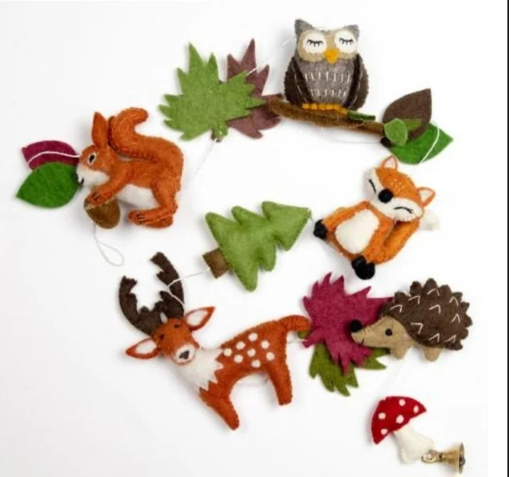 Forest Garland with Bell