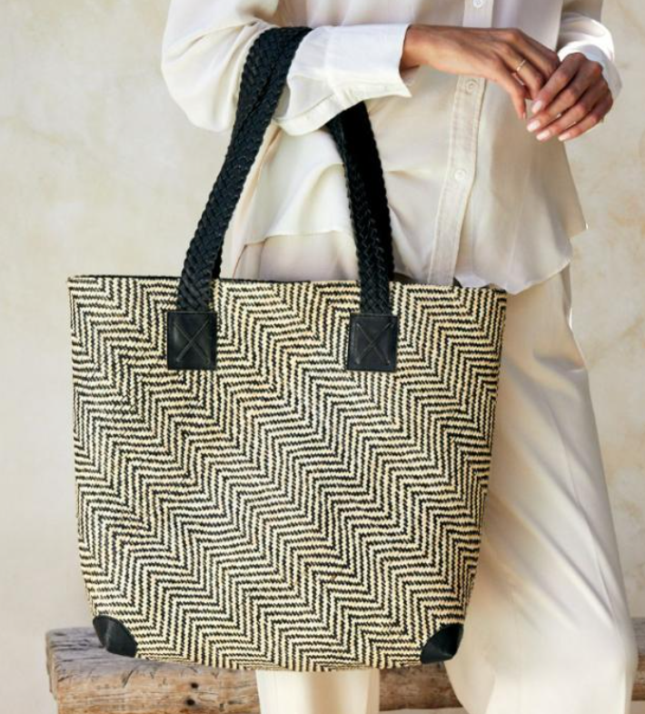 Oversize Rattan Tote