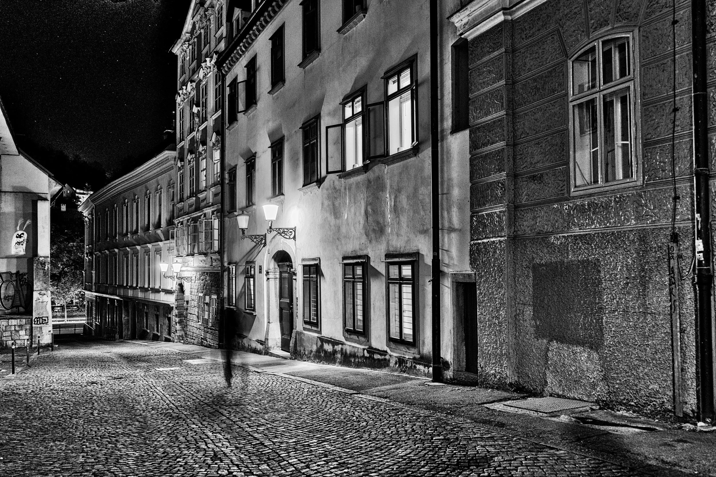 Ljubljana Black and White Photography