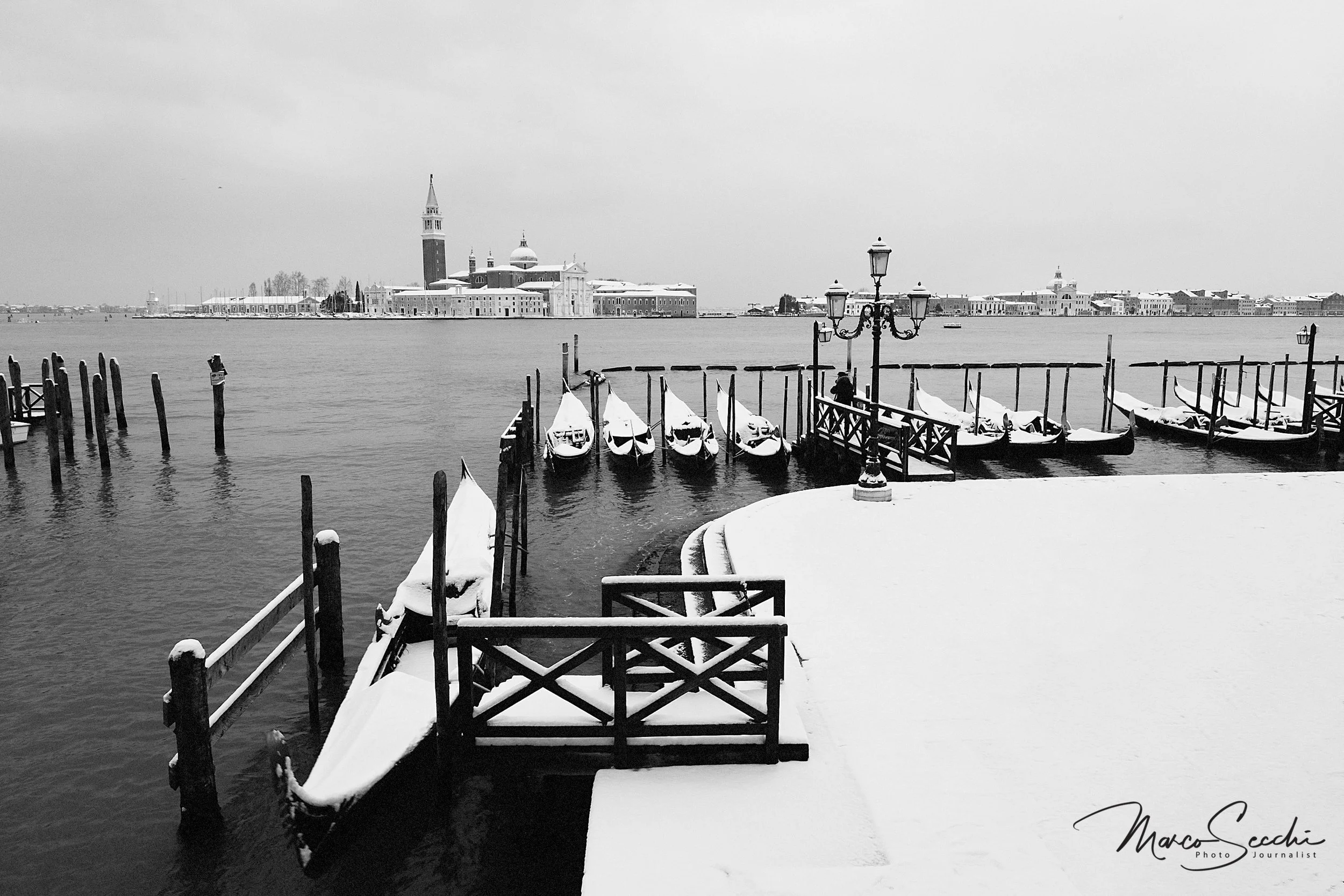 The Island of San Giorgio Maggiore seen from Ponte della Paglia 