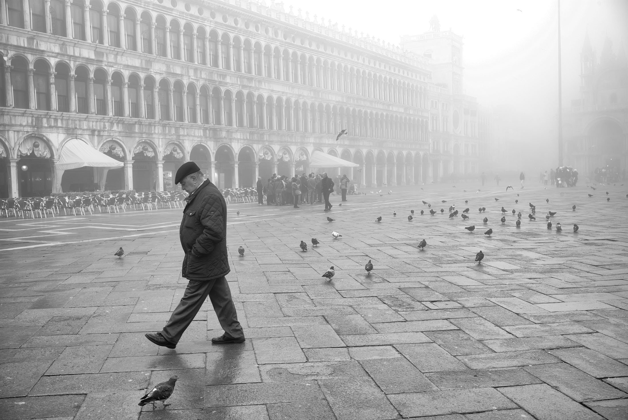  Venice Wakes Up Under Thick Fog 