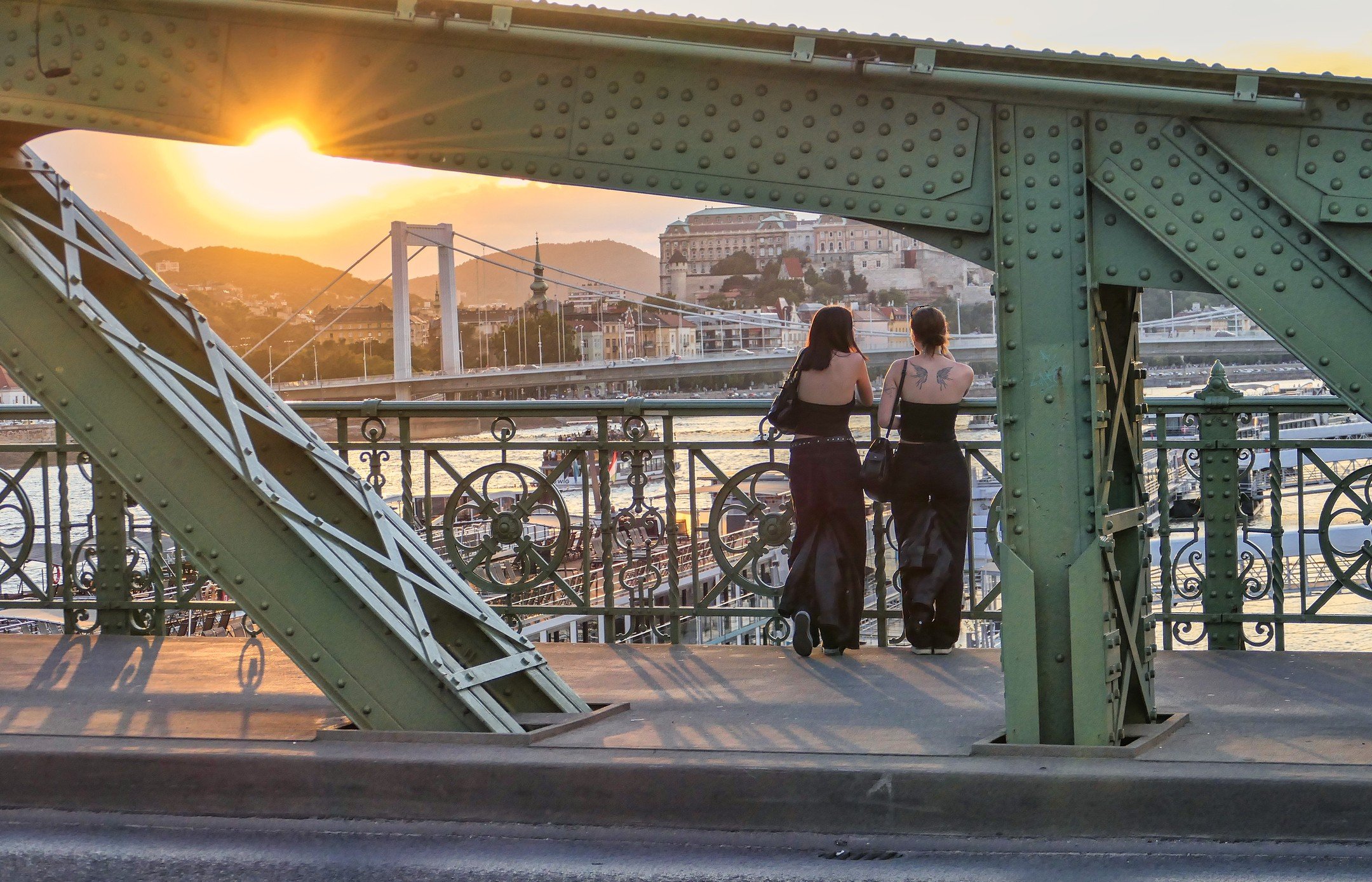 &quot;Golden hour magic in Budapest 🌅 Capturing the serene beauty of the city from the Liberty Bridge. The perfect moment to pause and enjoy the view.&quot;

#Budapest #Hungary #LibertyBridge #GoldenHour #Sunset #TravelPhotography #Cityscape #UrbanE