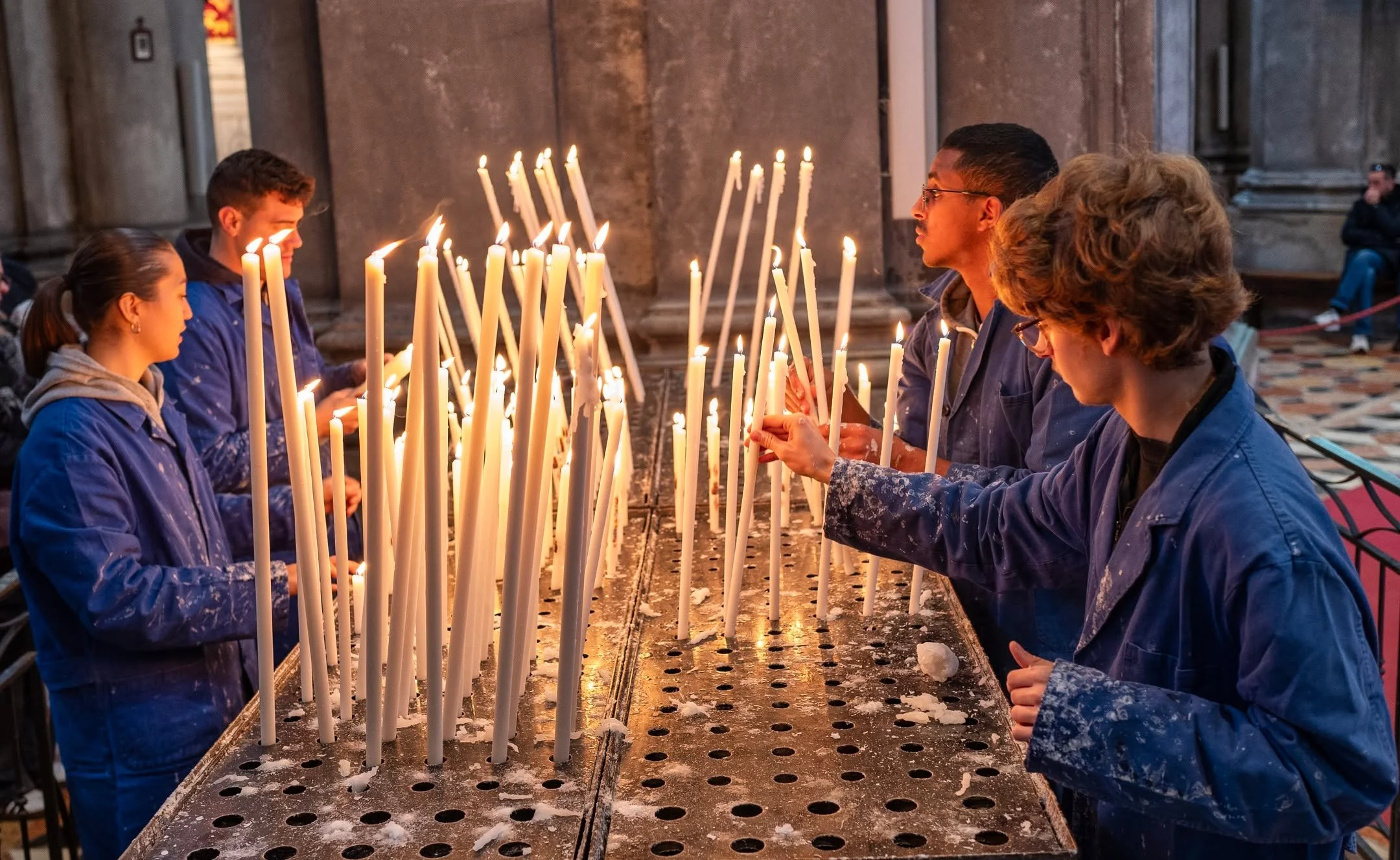 The day after La Salute feels like Venice catching its breath. 

Fewer crowds, more wax, and a small army tidying up the traces of a long, glowing night.