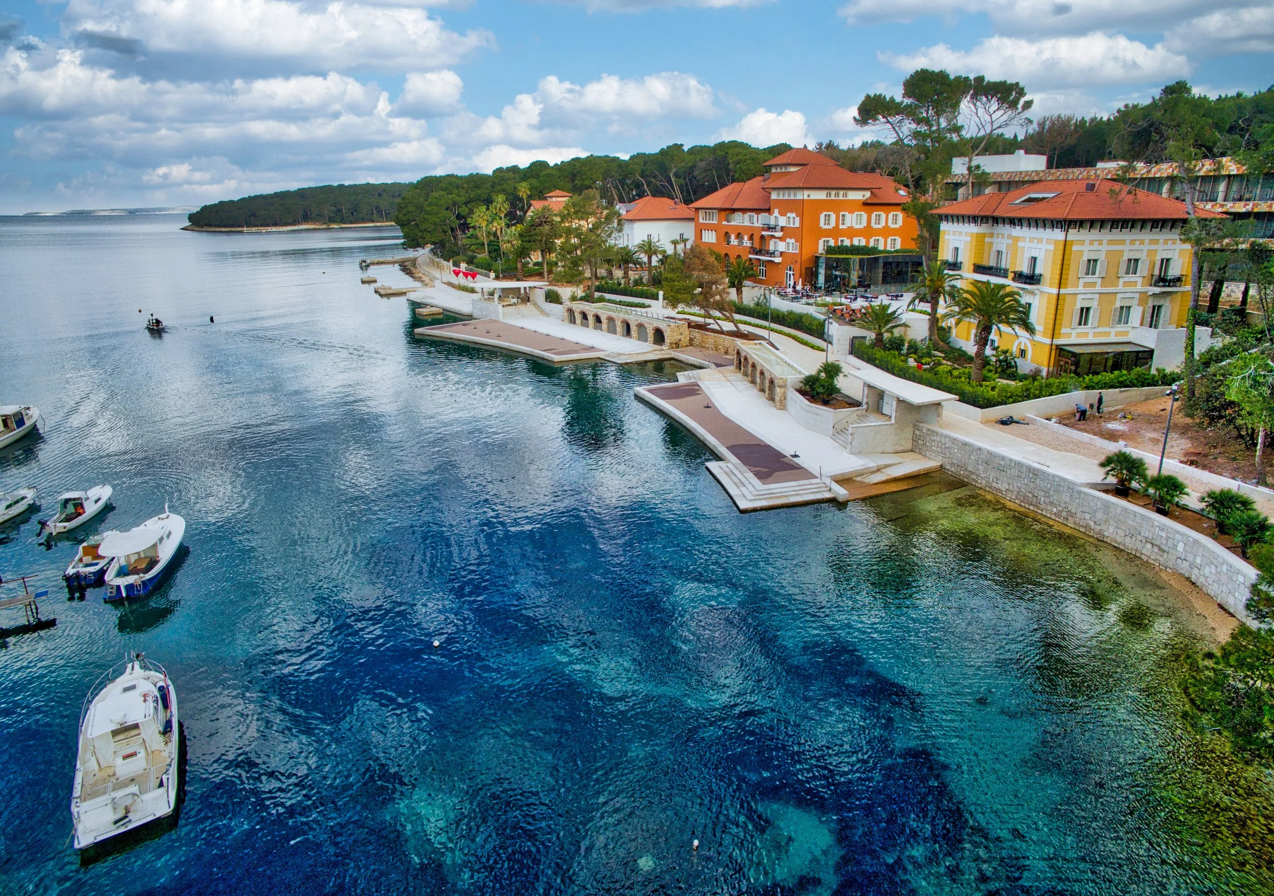 There are places that feel designed for arrival, and places that feel designed for escape.

Boutique Hotel Alhambra in Čikat Bay, Lo&scaron;inj, belongs firmly to the second kind.

A refined hideaway wrapped in Adriatic blue, old pines, quiet archite