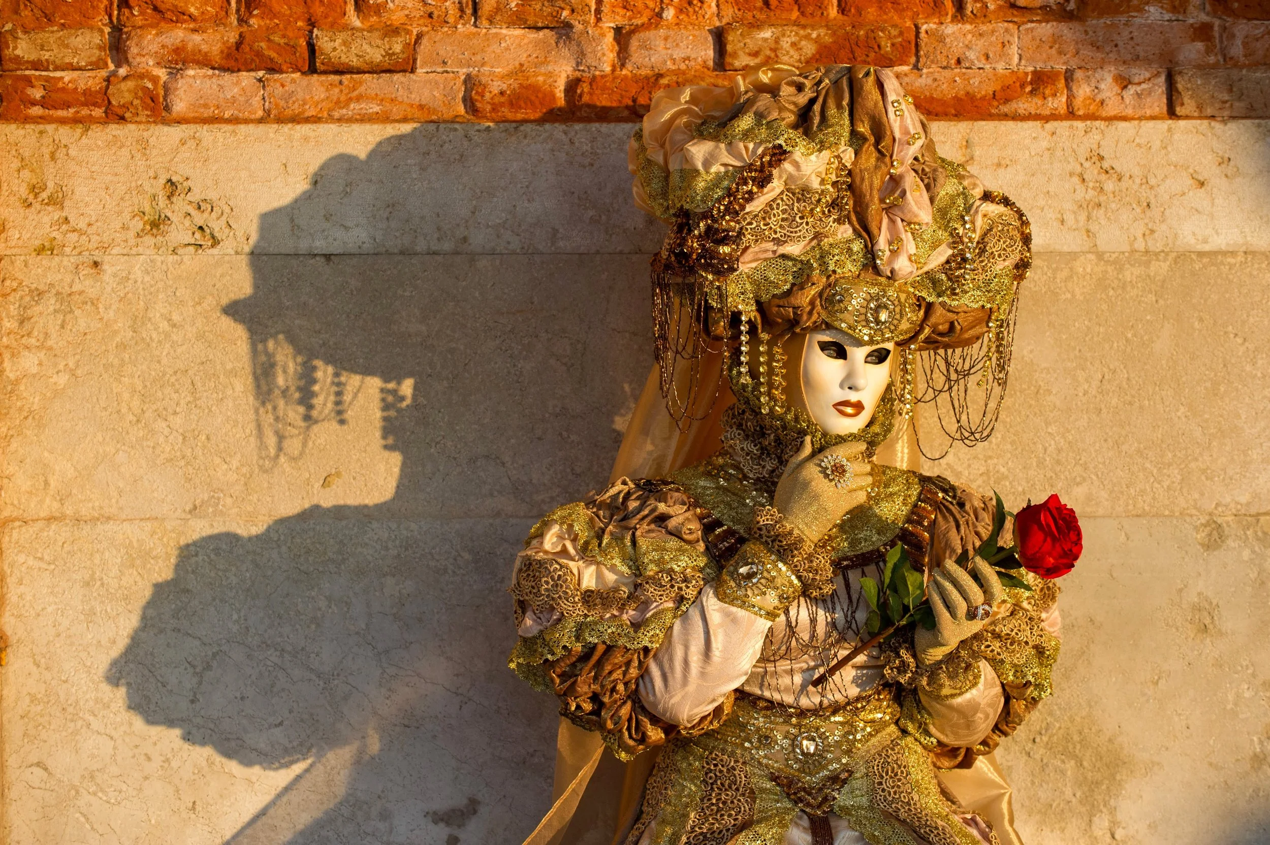 Carnival in Venice is not only masks, costume and spectacle. The photographs that stay with me are usually made in the quieter spaces around it: an early crossing, a figure waiting in soft fog, the moment a costume becomes part of an old wall or a na
