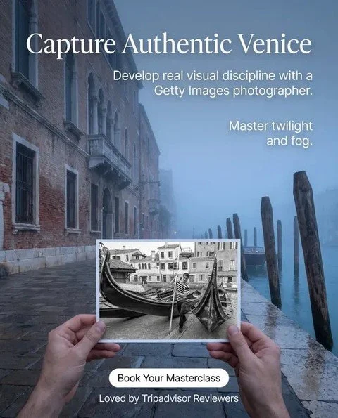 Capture Venice like a pro! 📸✨ Join Marco Secchi for a private photography adventure. Ready to create magic? Link in bio to book your spot! #VenicePhotography #MarcoSecchiWorkshops #PhotographyWorkshop #TravelPhotography