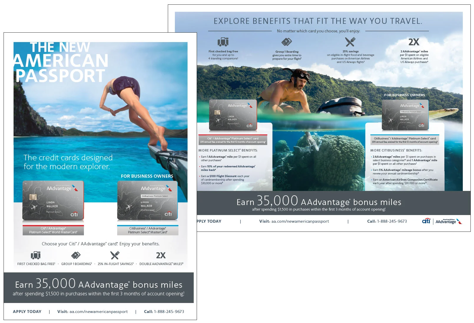 In-flight print ad