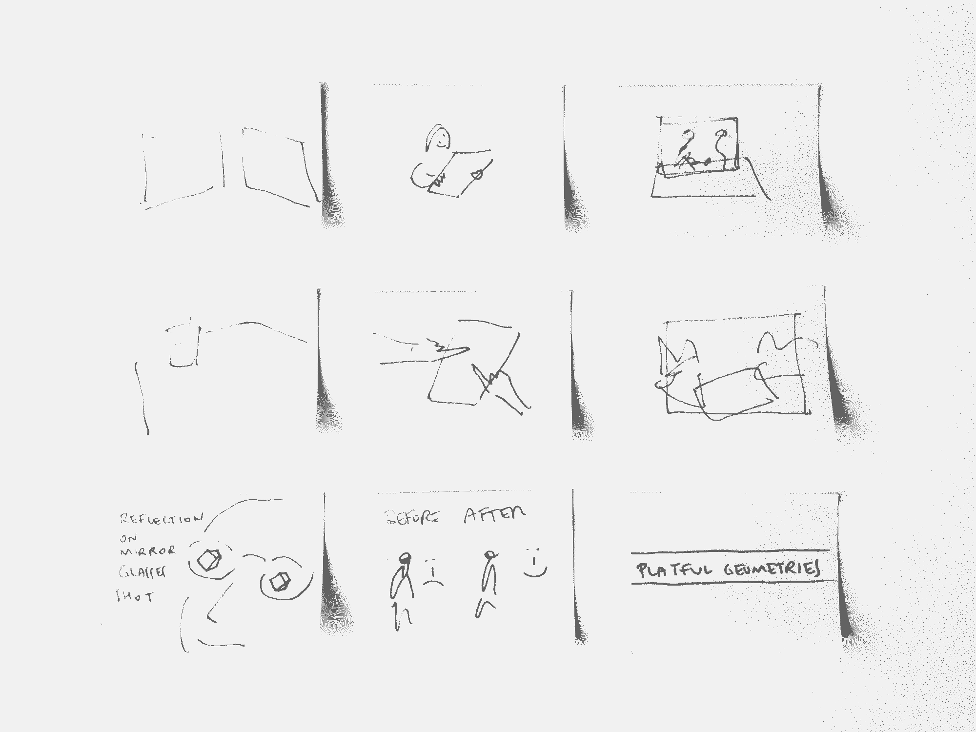 storyboard for the presentation video 