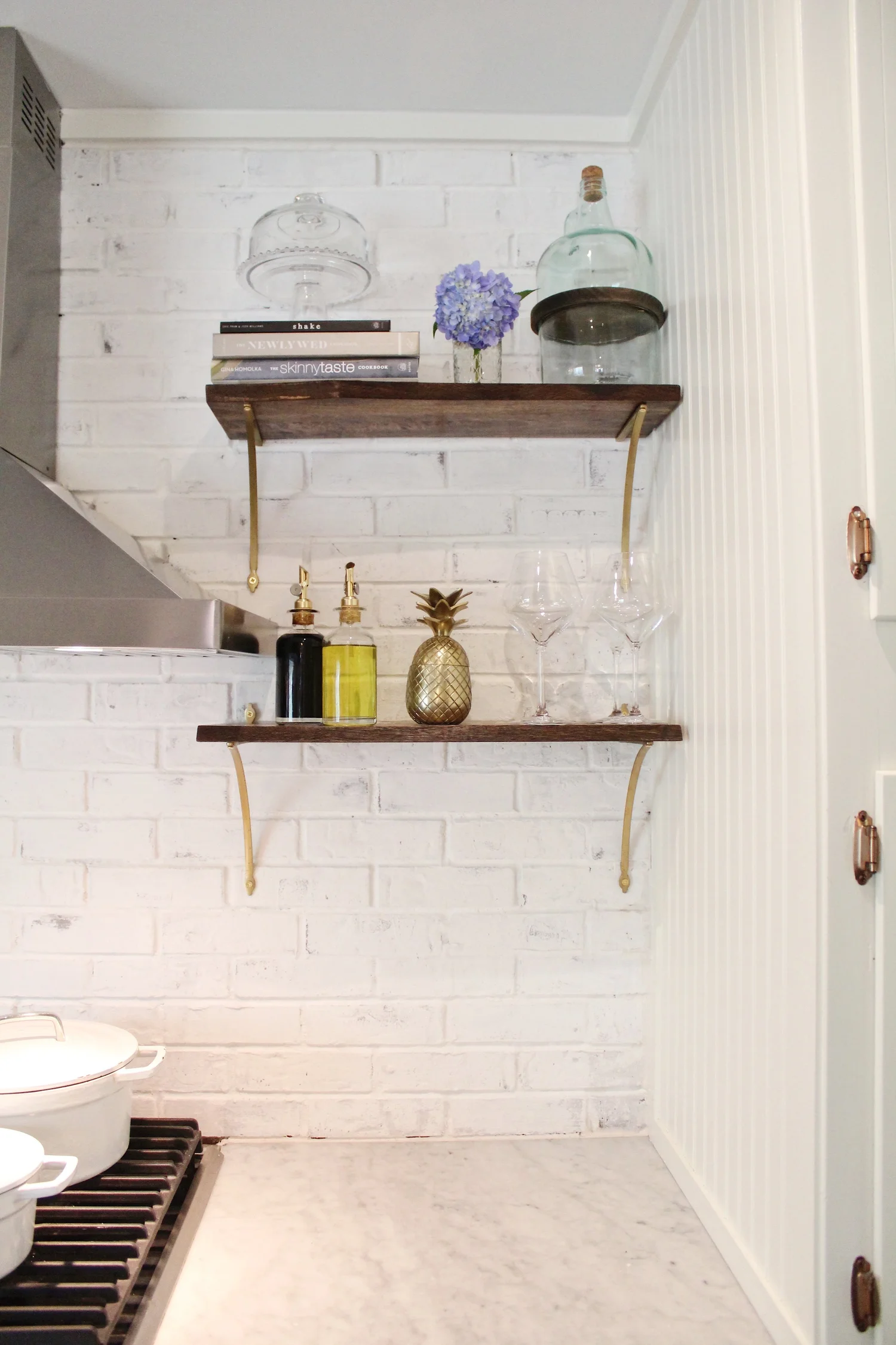 Kitchen Update with The Home Depot Limewash Brick Backsplash