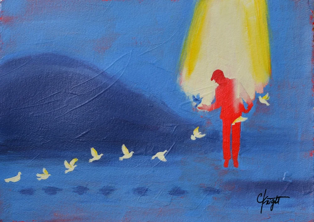 'Gravity Free'  $750 Framed