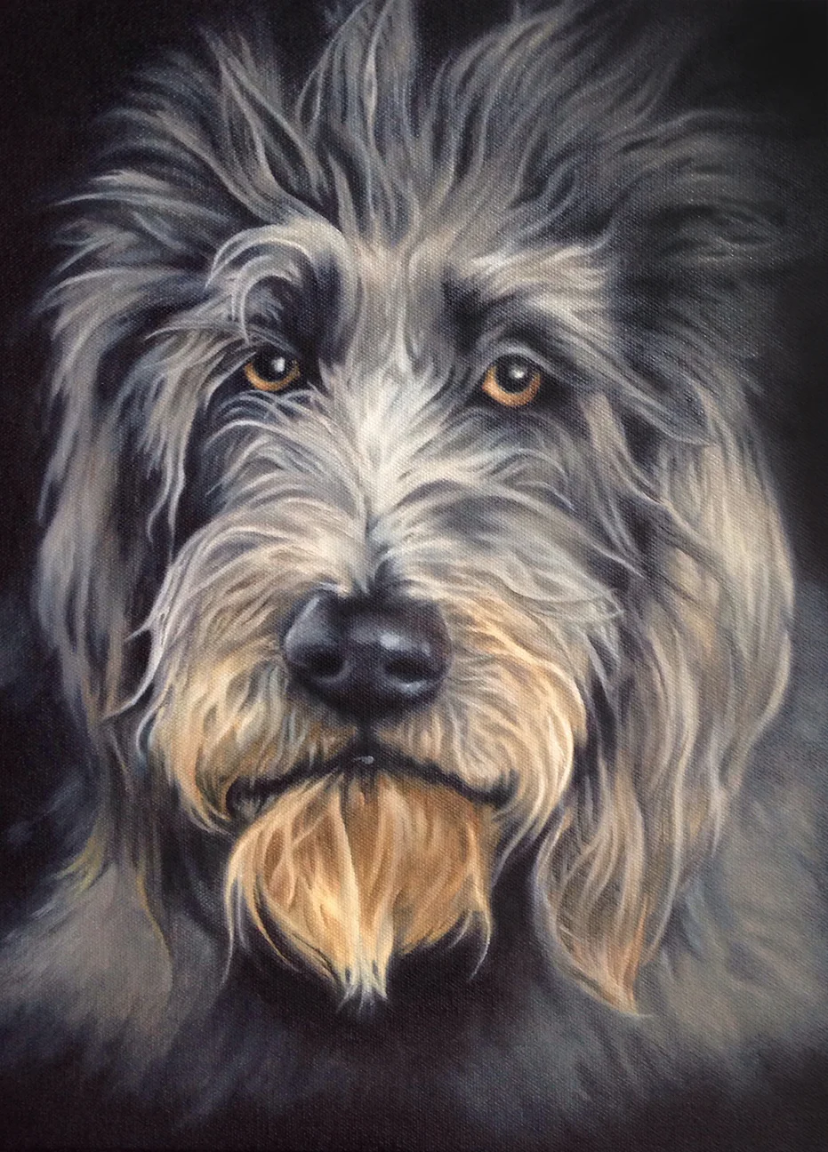  Oil on Canvas, 12" x 16" 