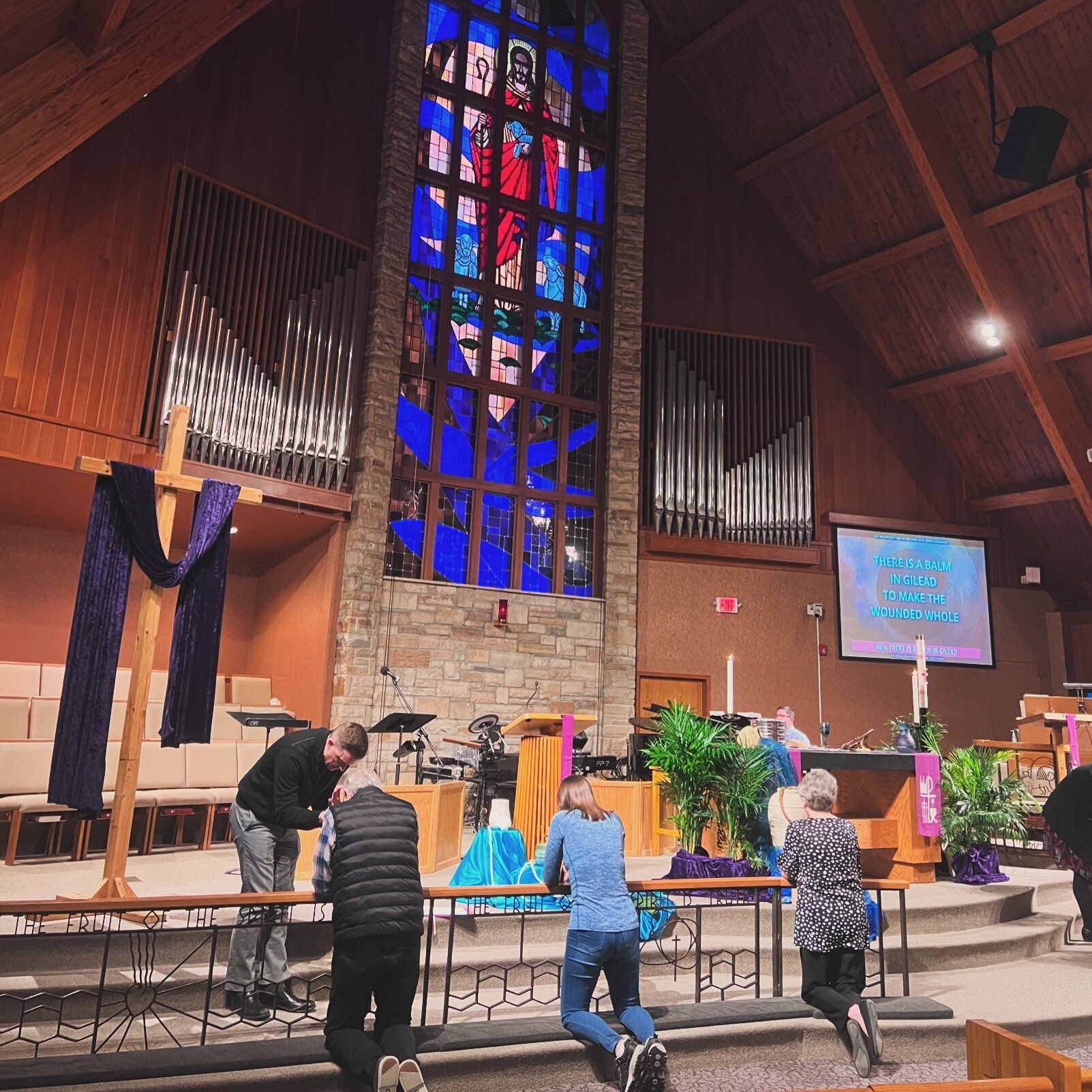 Holy Week worship continues tonight at 6:15pm, and continues with Maundy Thursday worship and Good Friday worship at 12:15pm and 6:15pm both days. Join us for the Faith Story Dinner Theater on Holy Saturday at 5:30pm (RSVP required at 1stlu.org/next 