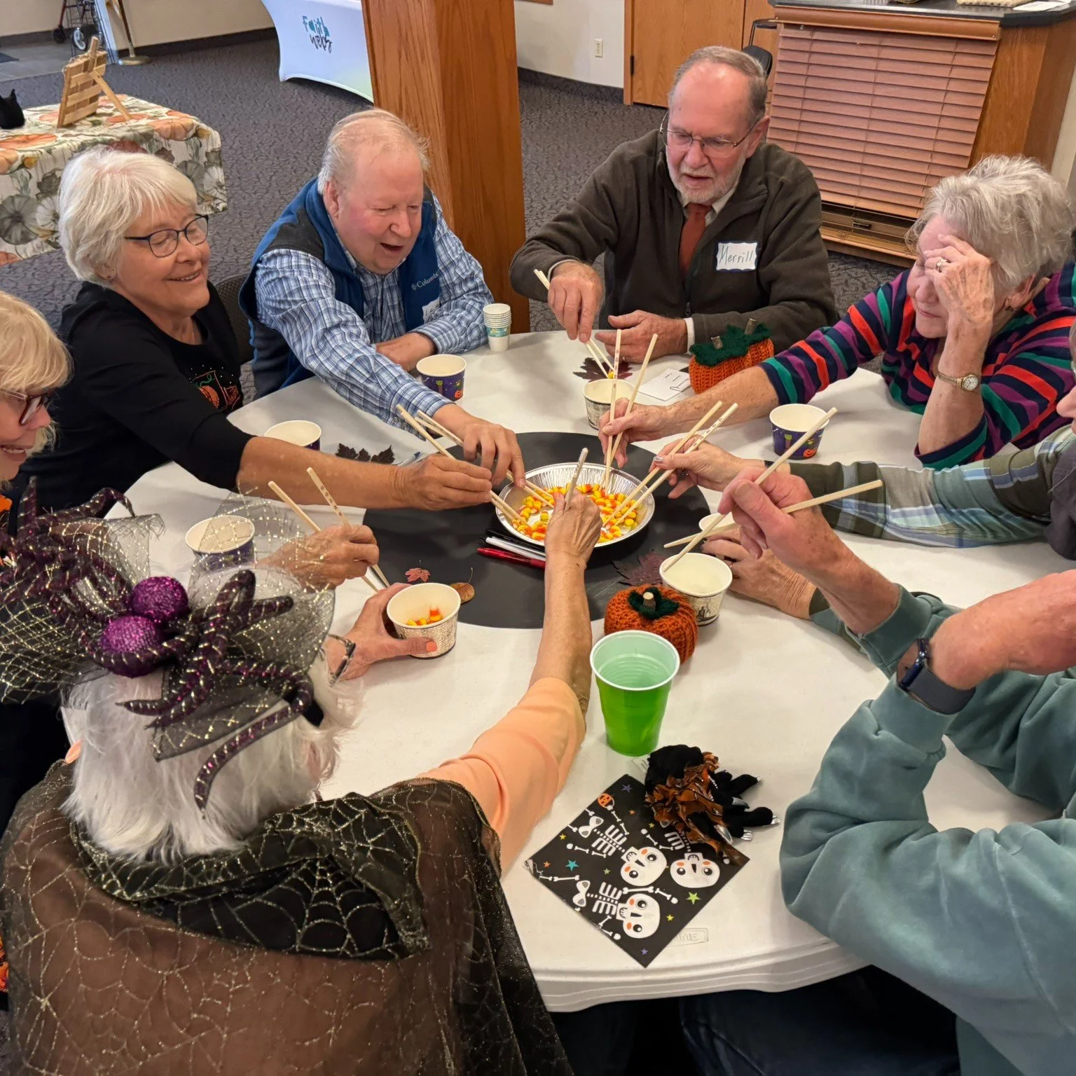 Our OWLs (our Older Wiser Lutherans at First, for anyone 55+) had a fabulous fall! Sept brought a great lunch cruise on the LaCrosse Queen, and int Oct was a trip to @sugarcreek.biblecamp  for Yesterday&rsquo;s Youth and then a fun filled Halloween p