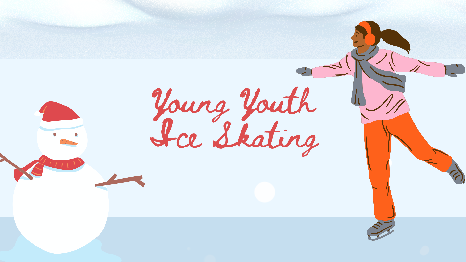 Young Youth Ice Skating