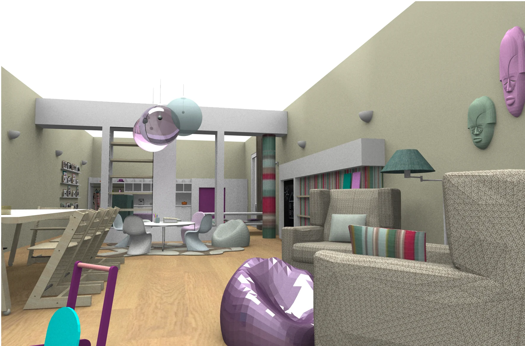 Lunch and play area (age 2-4)