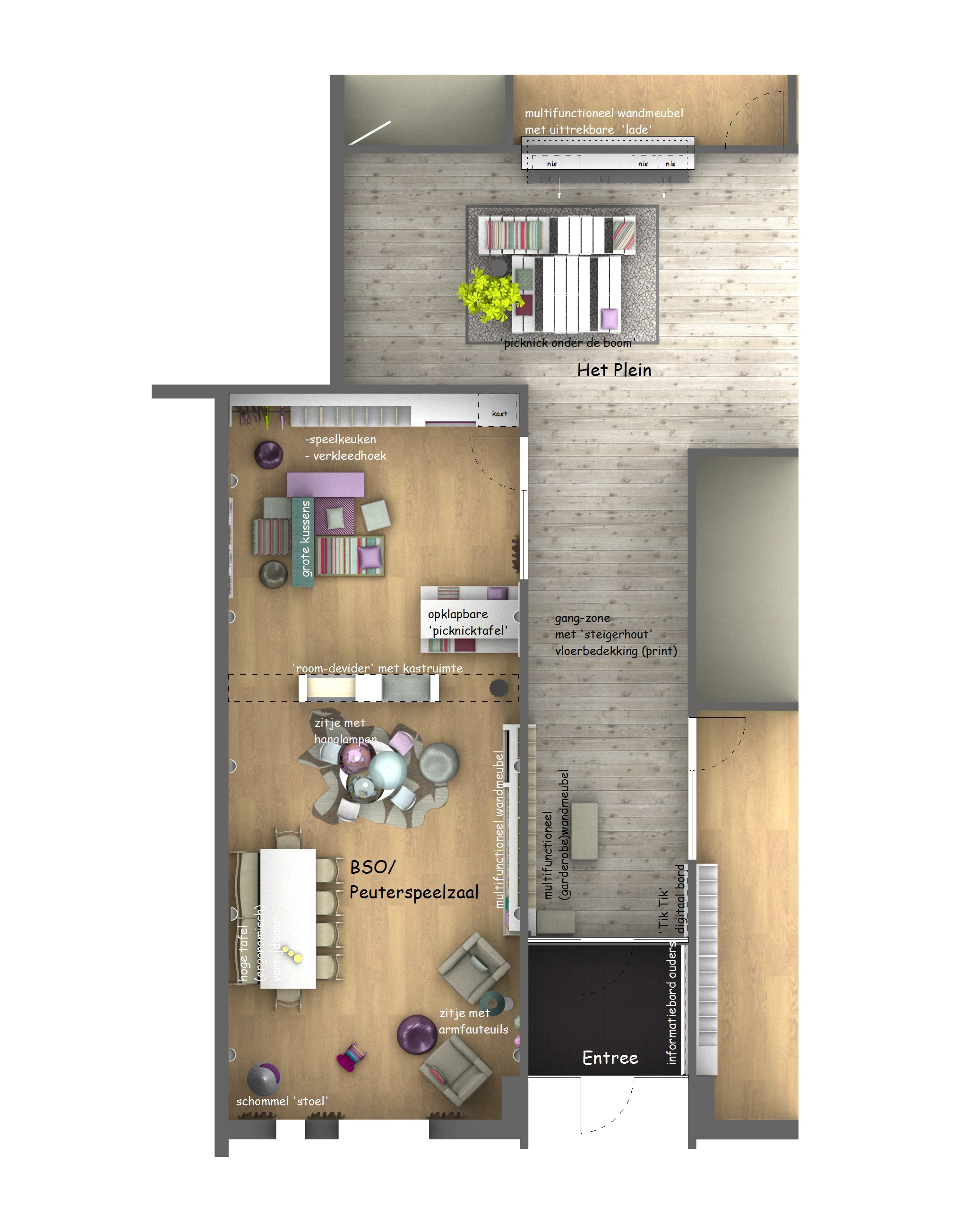 Concept for Childcare facility in Noordwijk