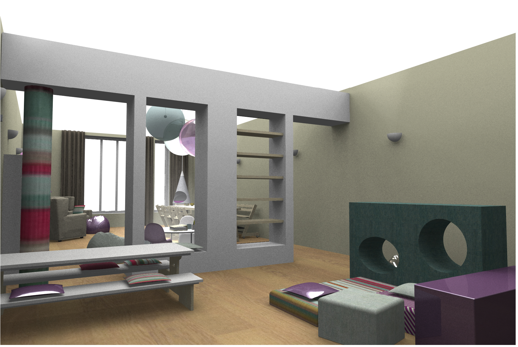 Play and 'pick-nick' area (age 2-4)