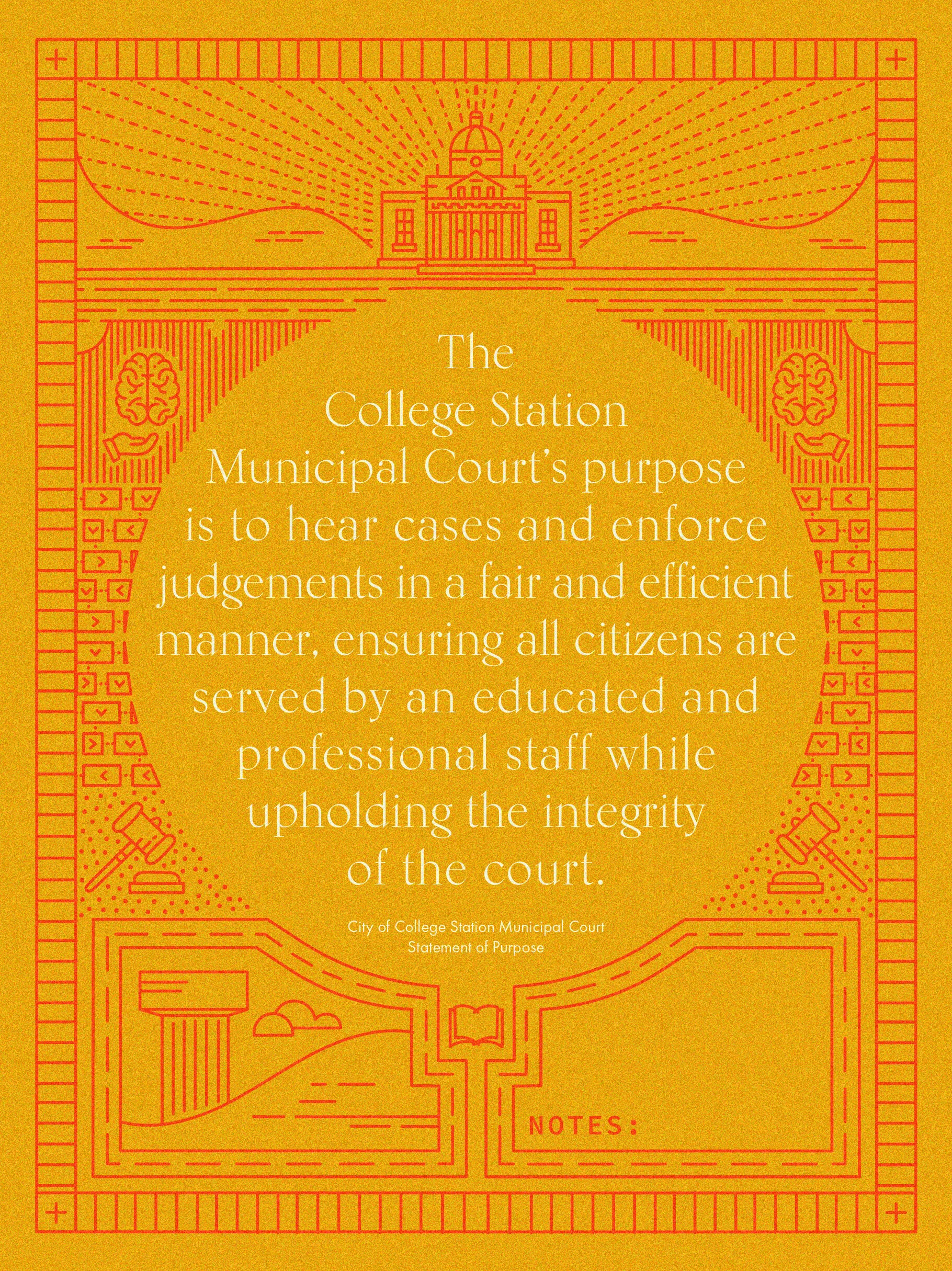 Minimalist Municipal Court Poster