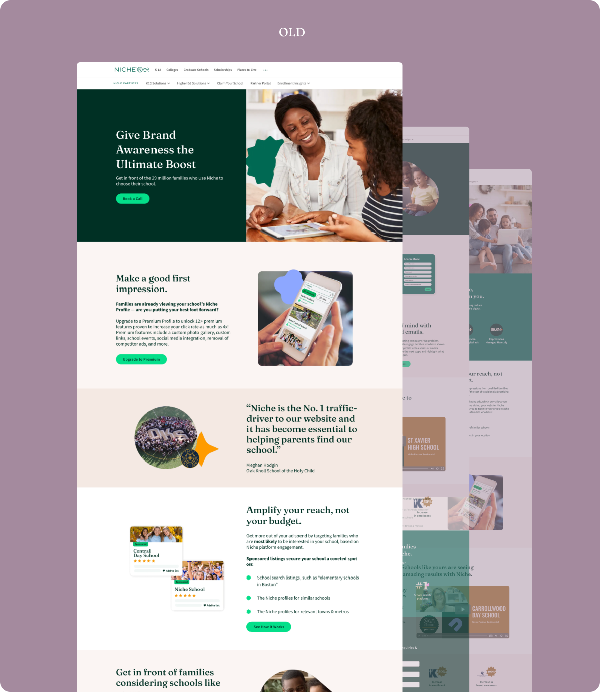  The original pages were left from a previous shared design language. 
