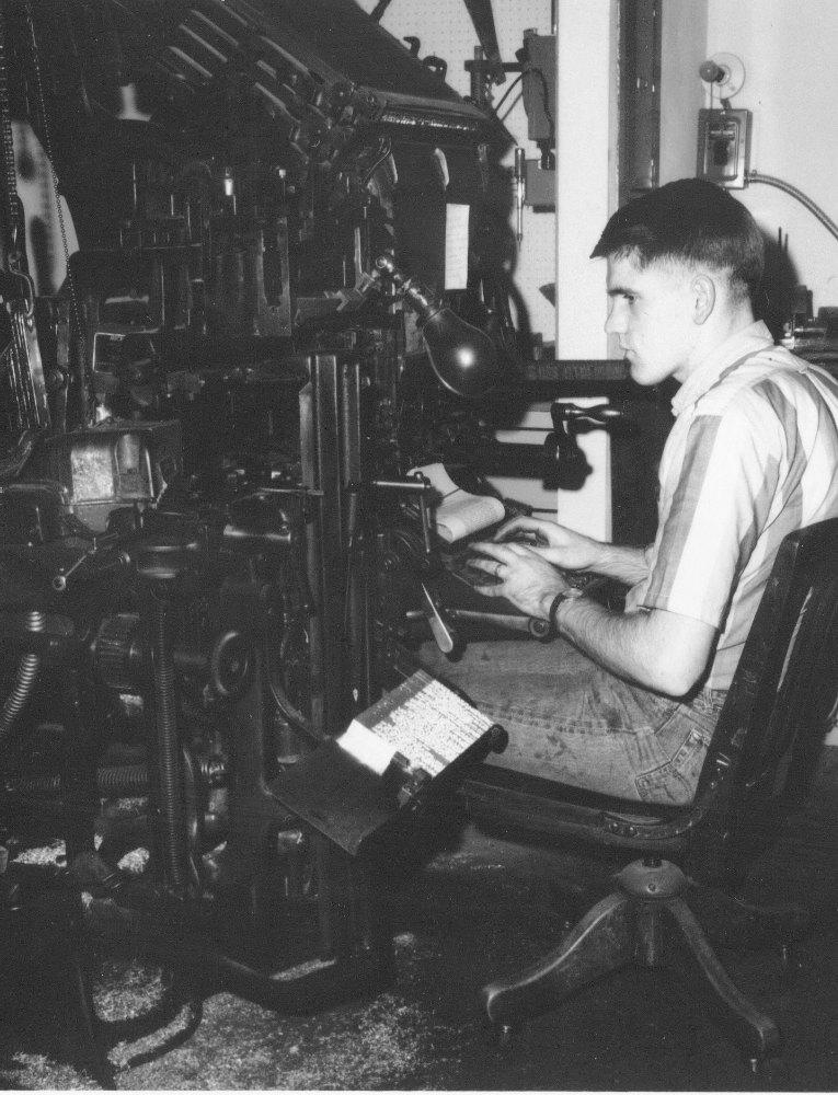  Dan McCracken began working at Barclay Press in 1967 as a Linotype operator. 