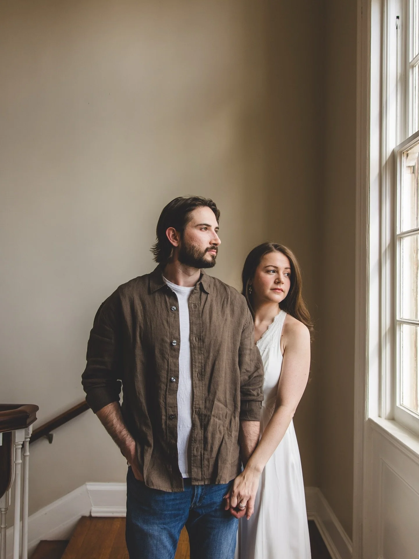 Jenny and Tyler in their venue together, for the first time. I hope they remember it even when their wedding bands make rings on their fingers from years and years of wear.