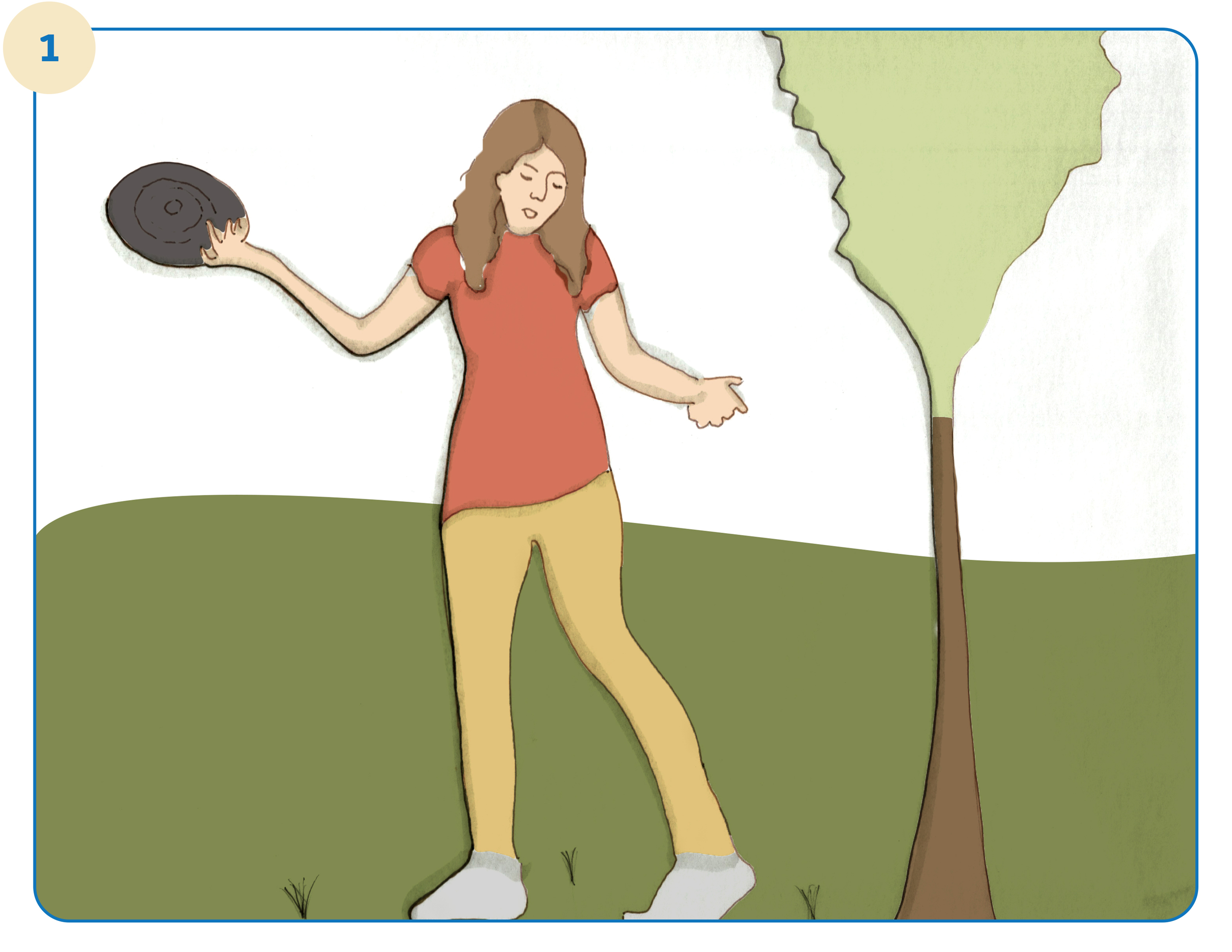It’s a nice Saturday afternoon. Sasha is out playing Frisbee with friends when her phone vibrates!