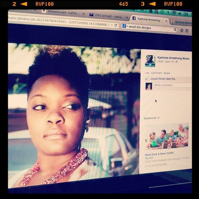 Super excited that @kyshona8 is playing at my house on Saturday! Let me know if you want to join us for some amazing music!