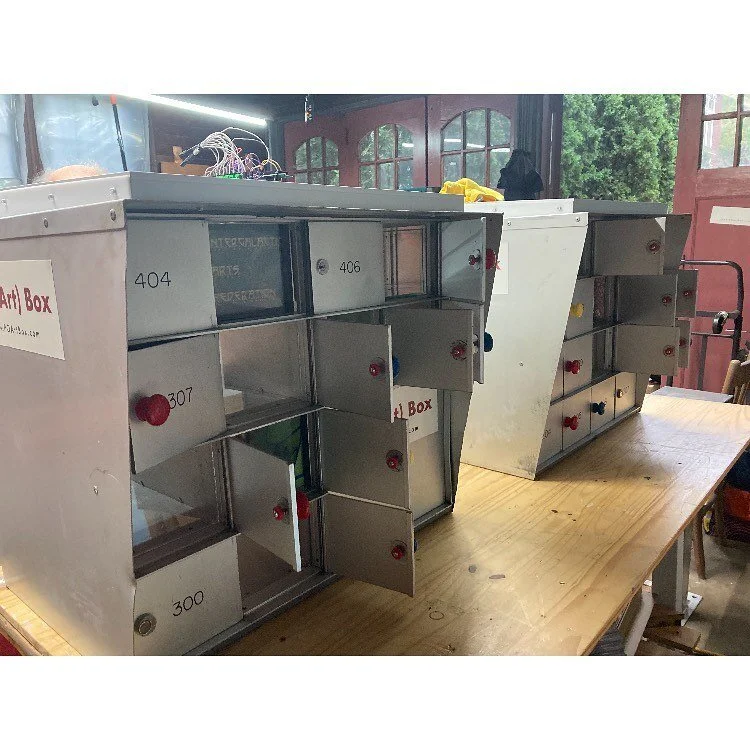 A Sneak peek of PO (Art)Box! As ArtPrize&rsquo;s smallest venue and only solar powered venue, a lot happens behind the scenes! Special thank you to Simon Hough and David Keister for making everything work!