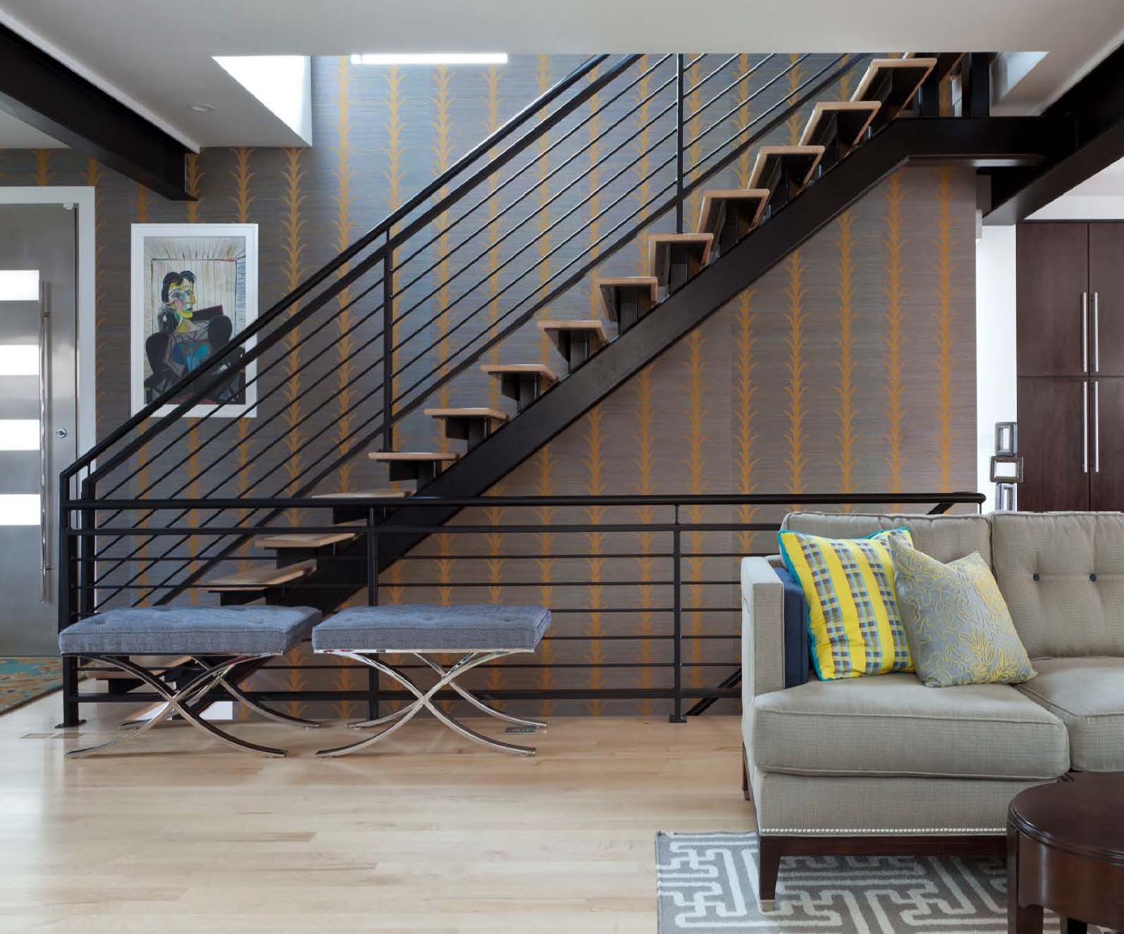 Private Residence. Luxe Magazine. Design: Atelier Interior Design. Emily Minton Redfield Photography. Artist: Sally Stockhold .